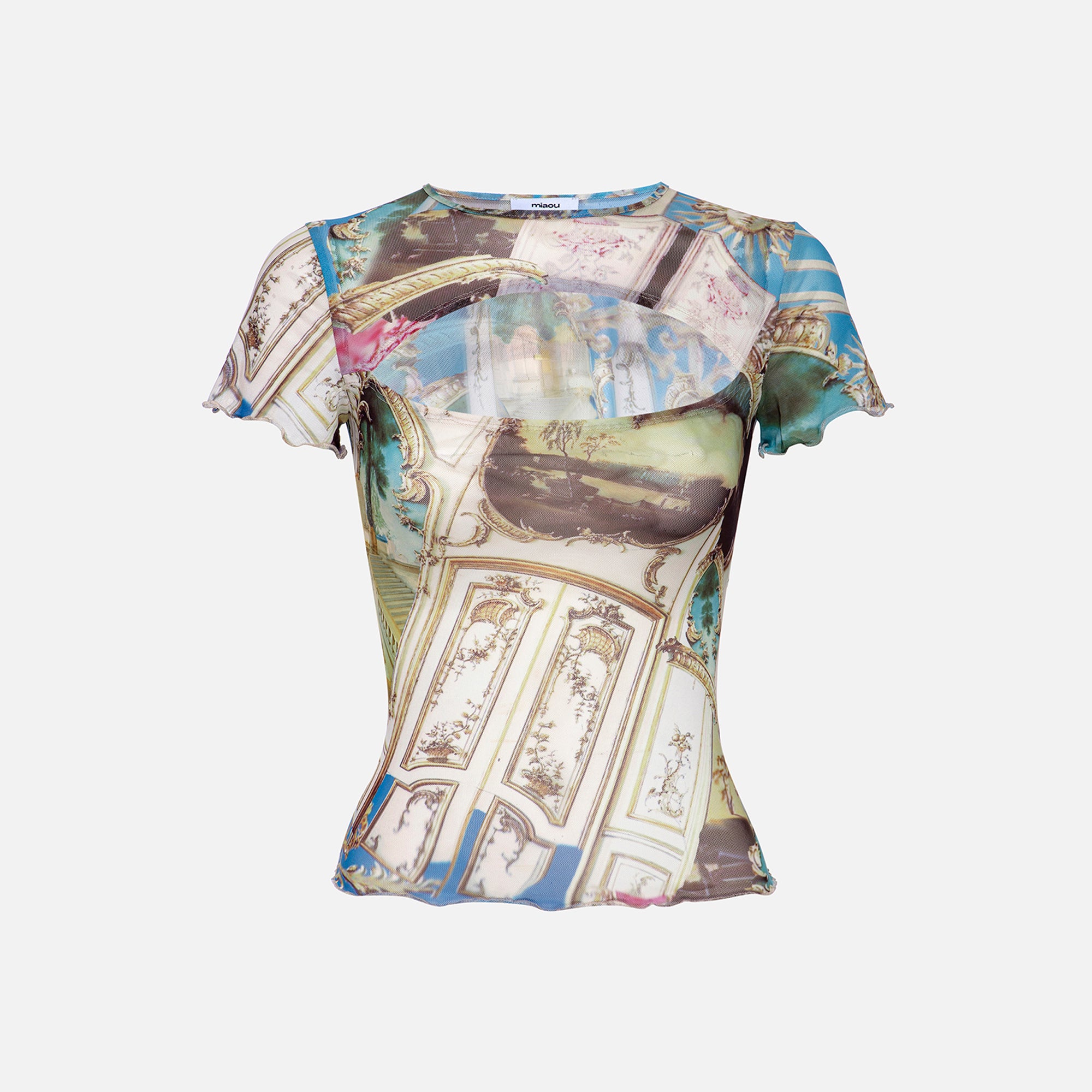 Miaou Lace Back Tee - Baroque