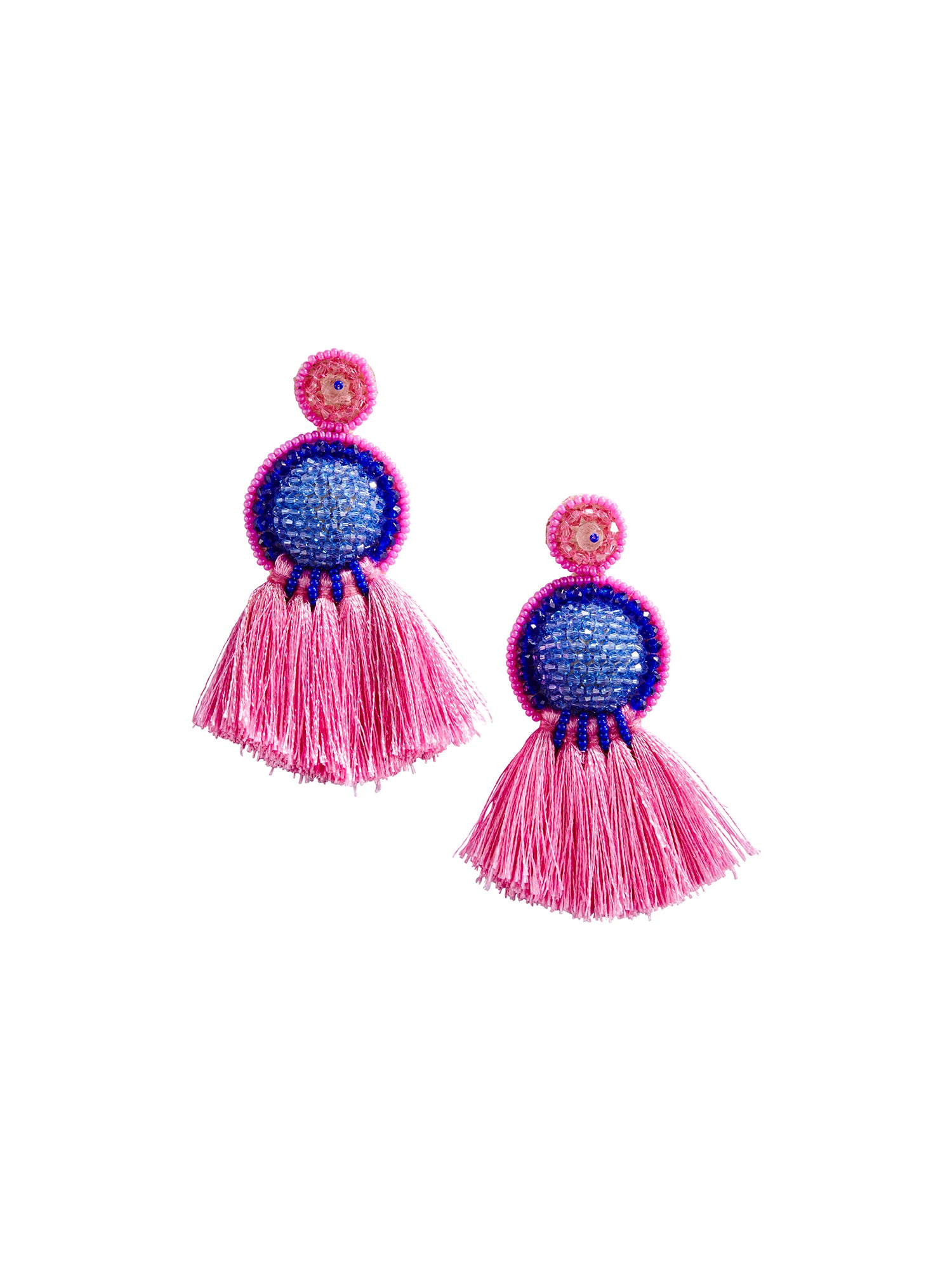 Harper Beaded Fringe Earrings