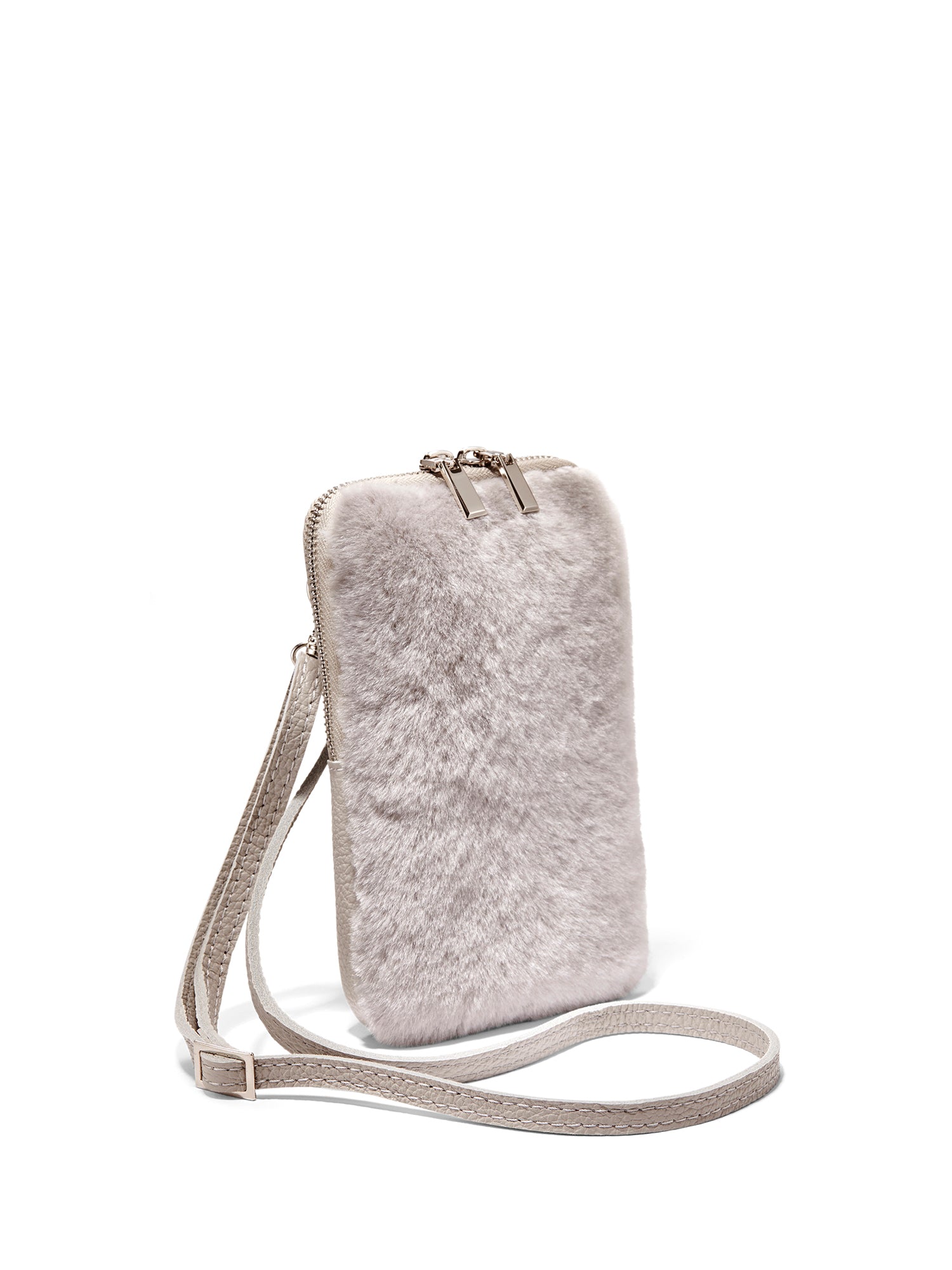 Large Shearling Cellphone Bag