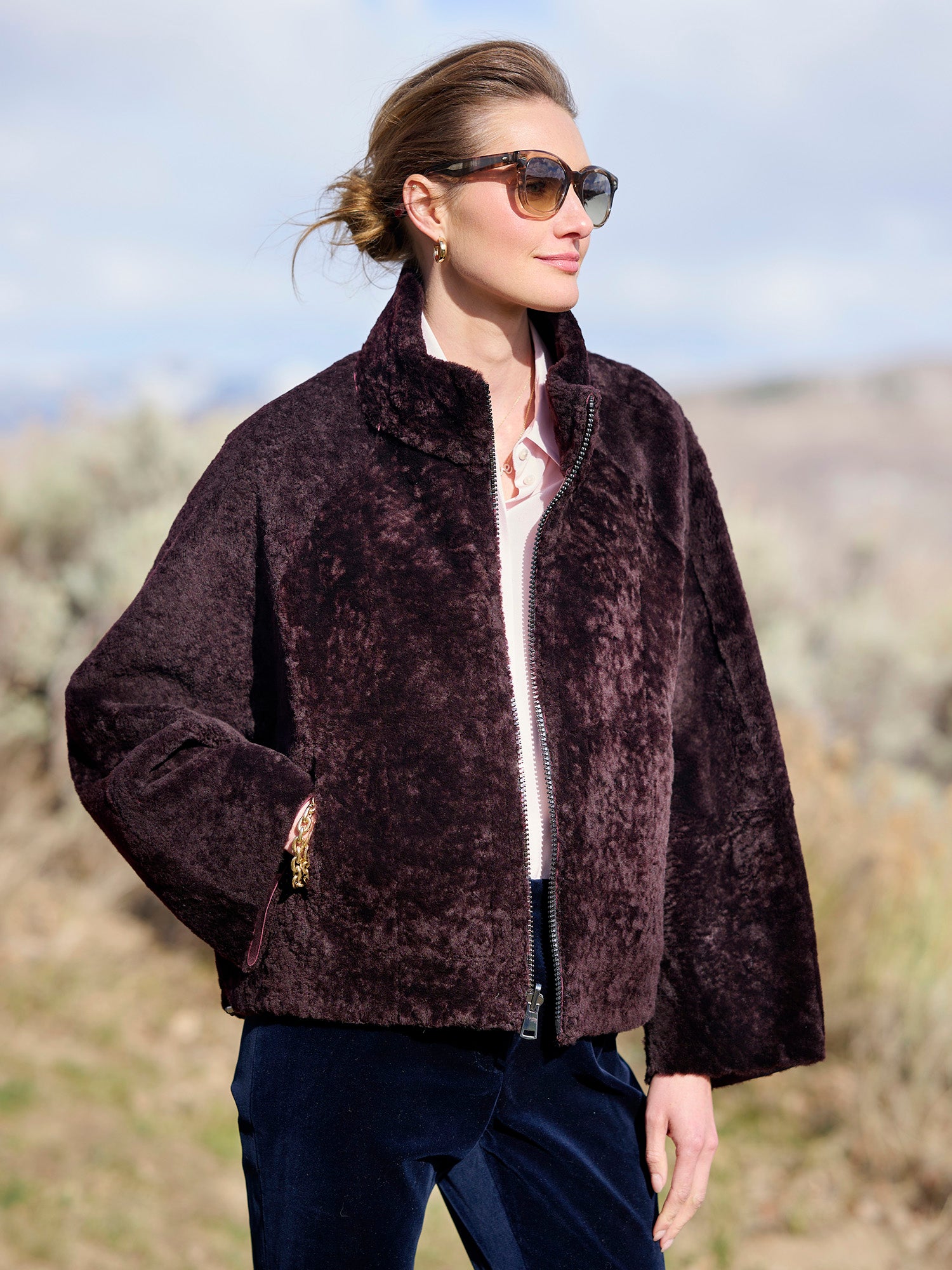 Audrey Reversible Shearling Coat