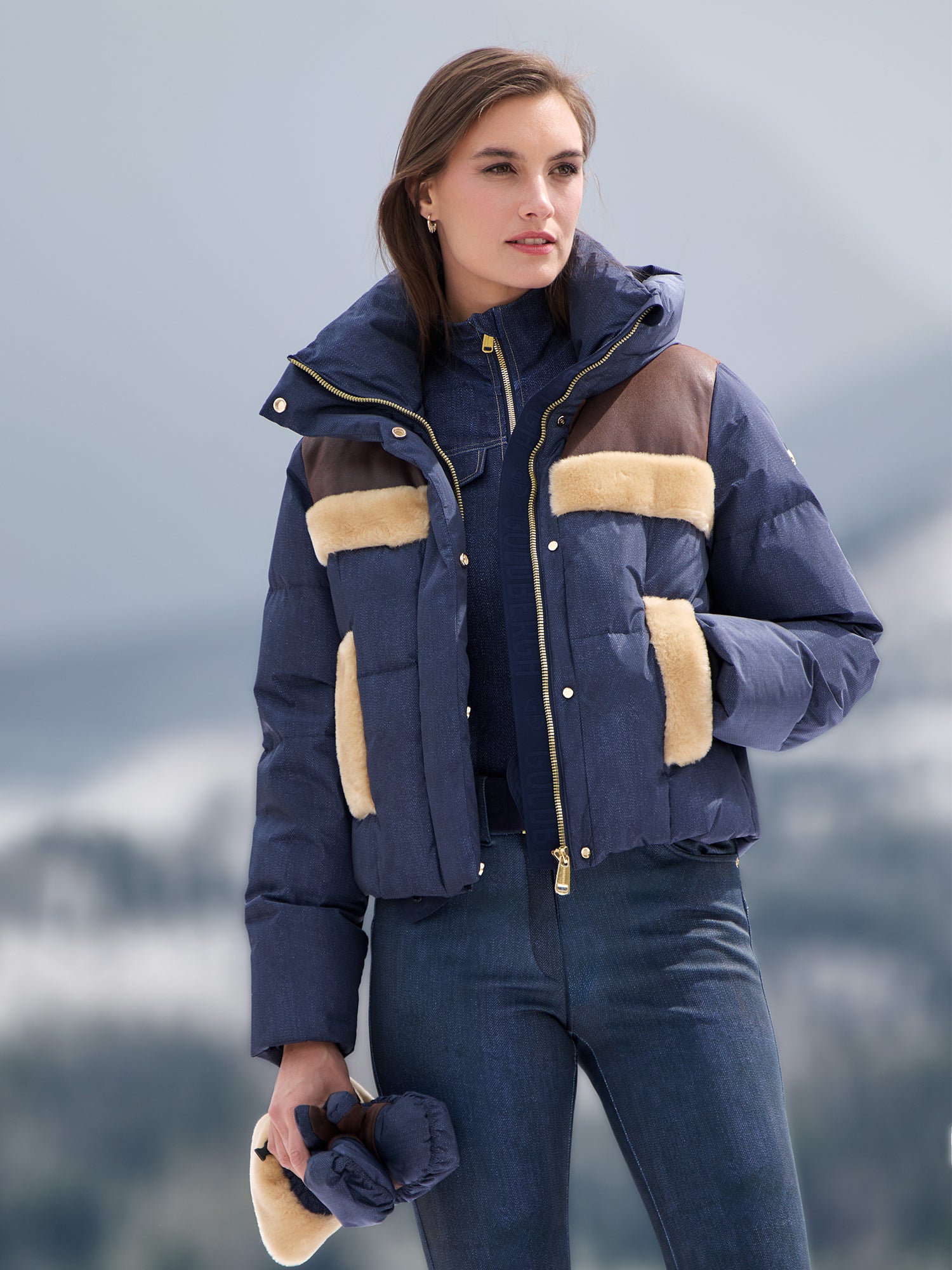 Kori Denim Down Ski Jacket
