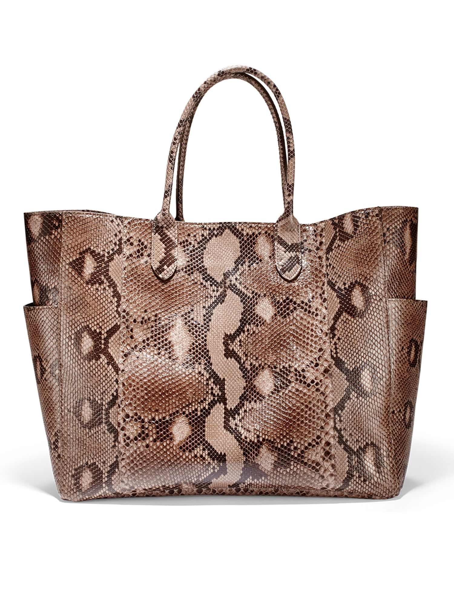 Xl Suede Python Tote