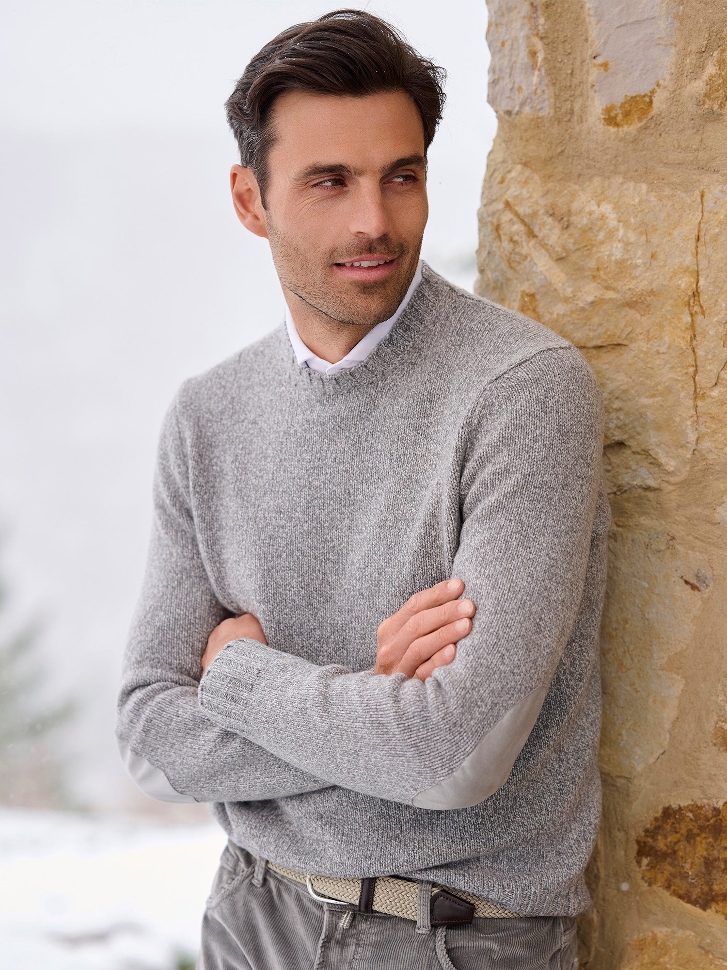 Arctic Melange Cashmere Sweater