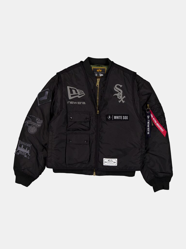 CHICAGO WHITE SOX X ALPHA X NEW ERA MA-1 BOMBER JACKET WITH VEST