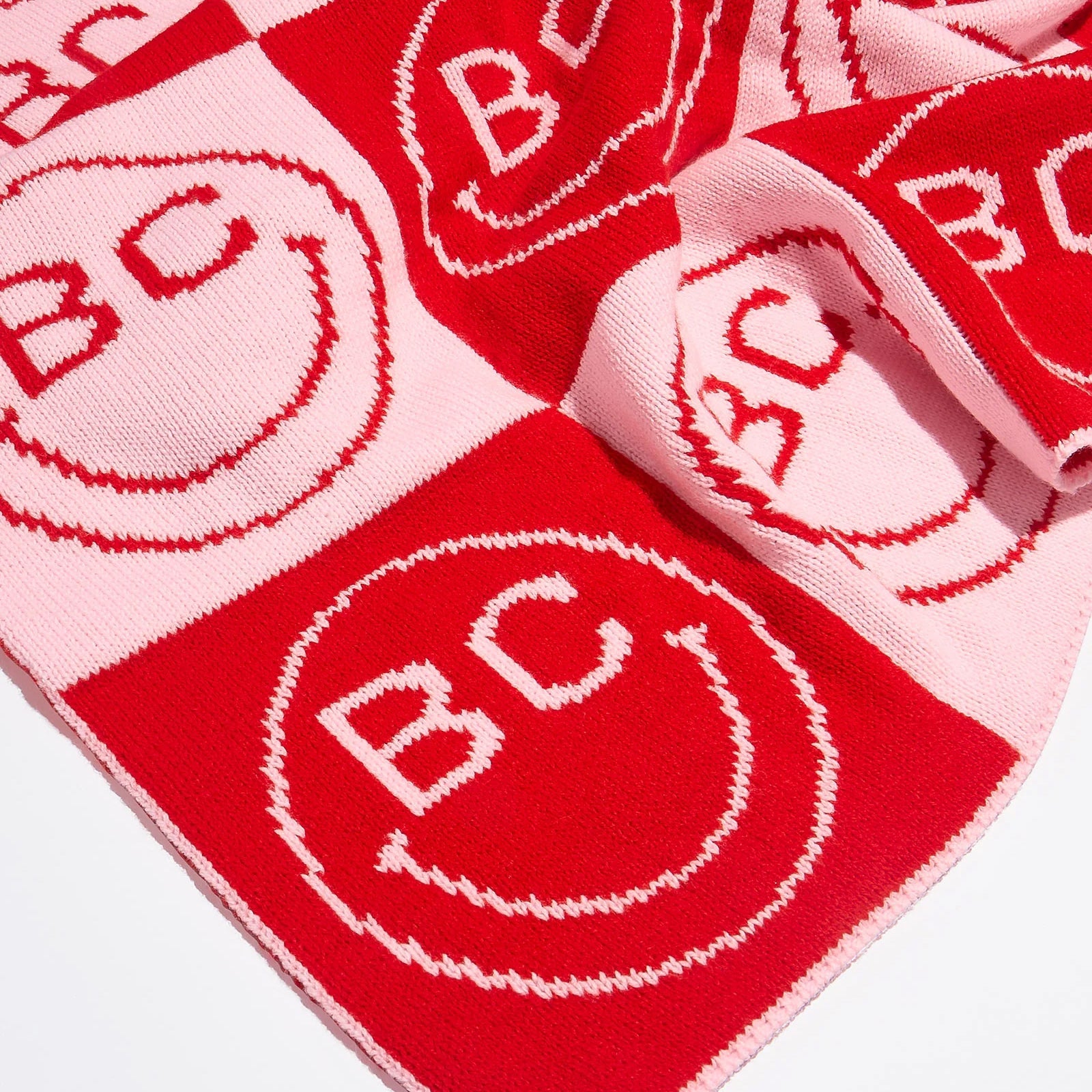 All Smiles Custom Blanket - Pink/Red, image 4 of 8