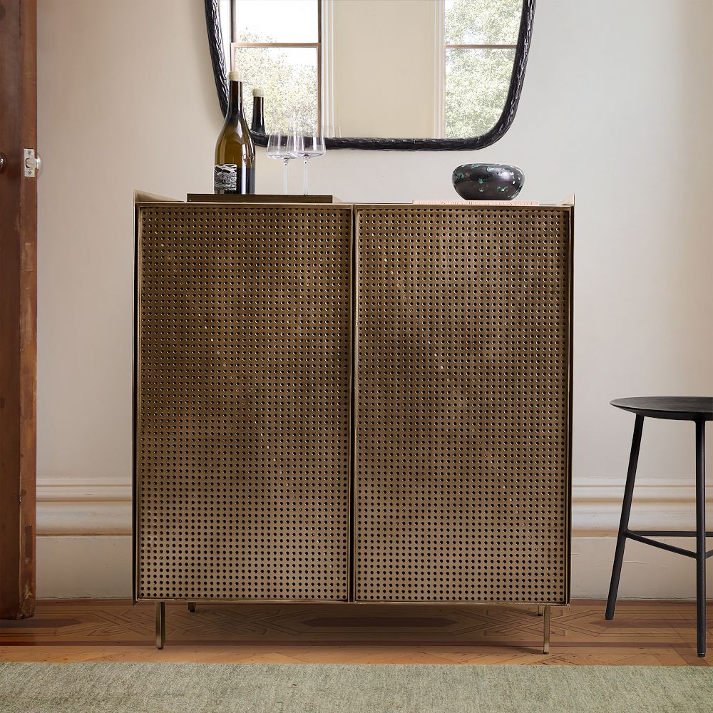 Locke Perforated Metal Cabinet (33")