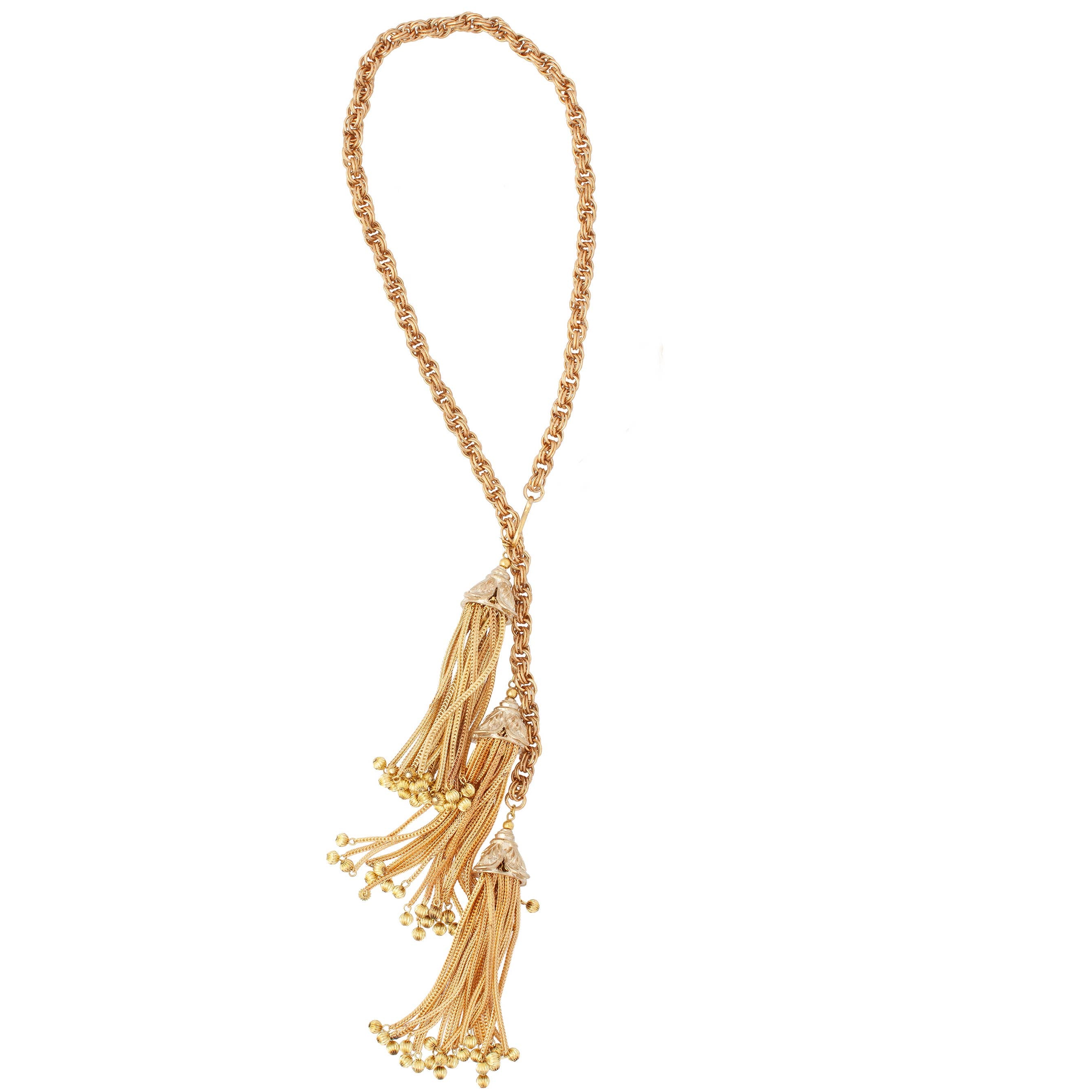 TRIAD TASSEL NECKLACE