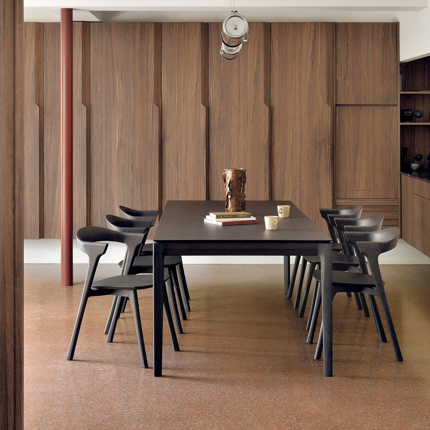 Bok Solid Brown Oak Dining Table, 63"