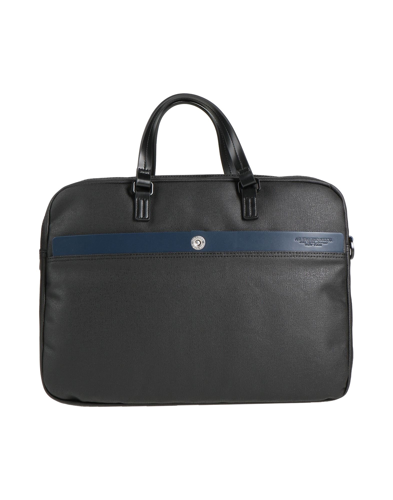 A.G. SPALDING & BROS. 520 FIFTH AVENUE New York Black Men‘s Handbag