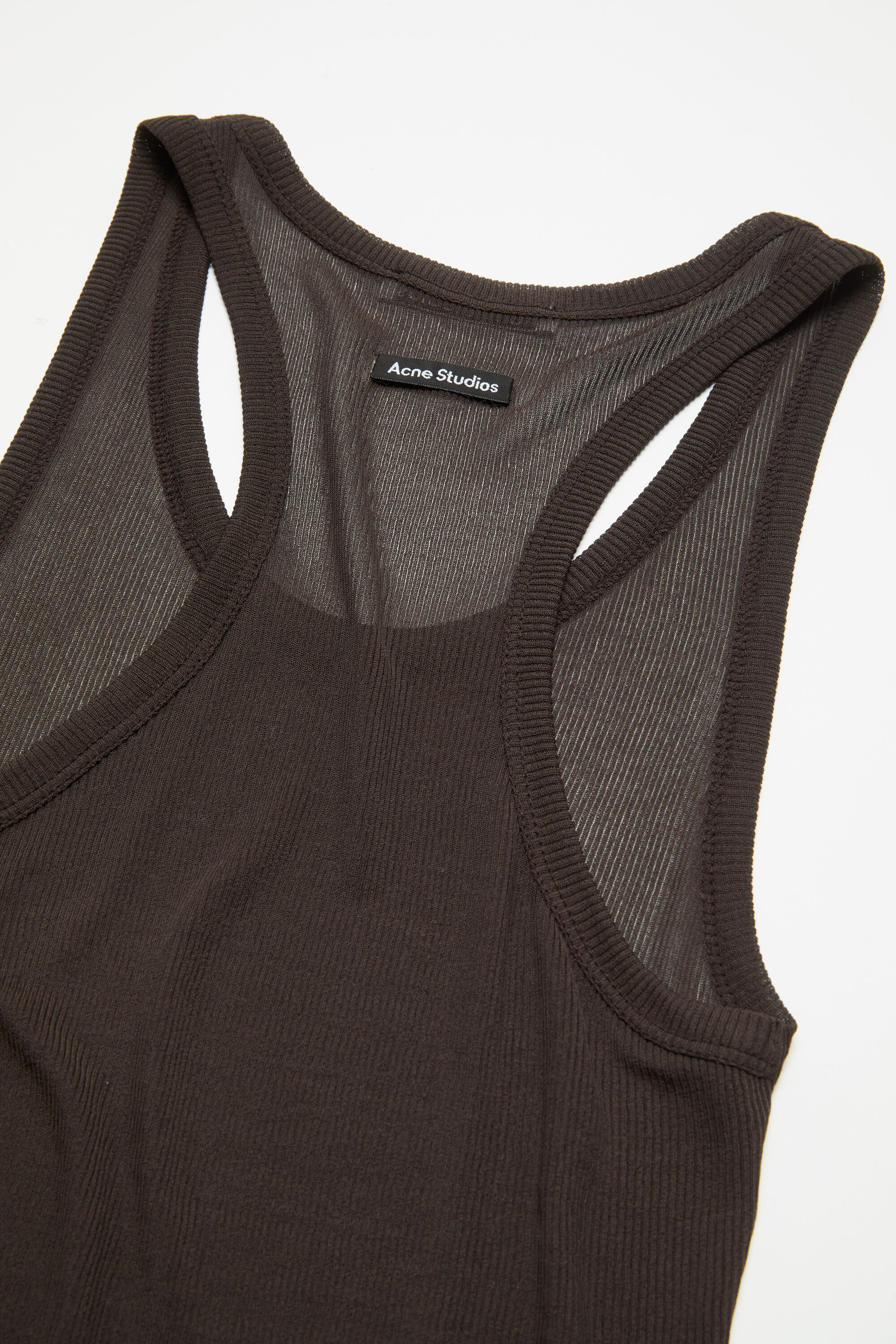 Thin ribbed tank top, image 2 of 4