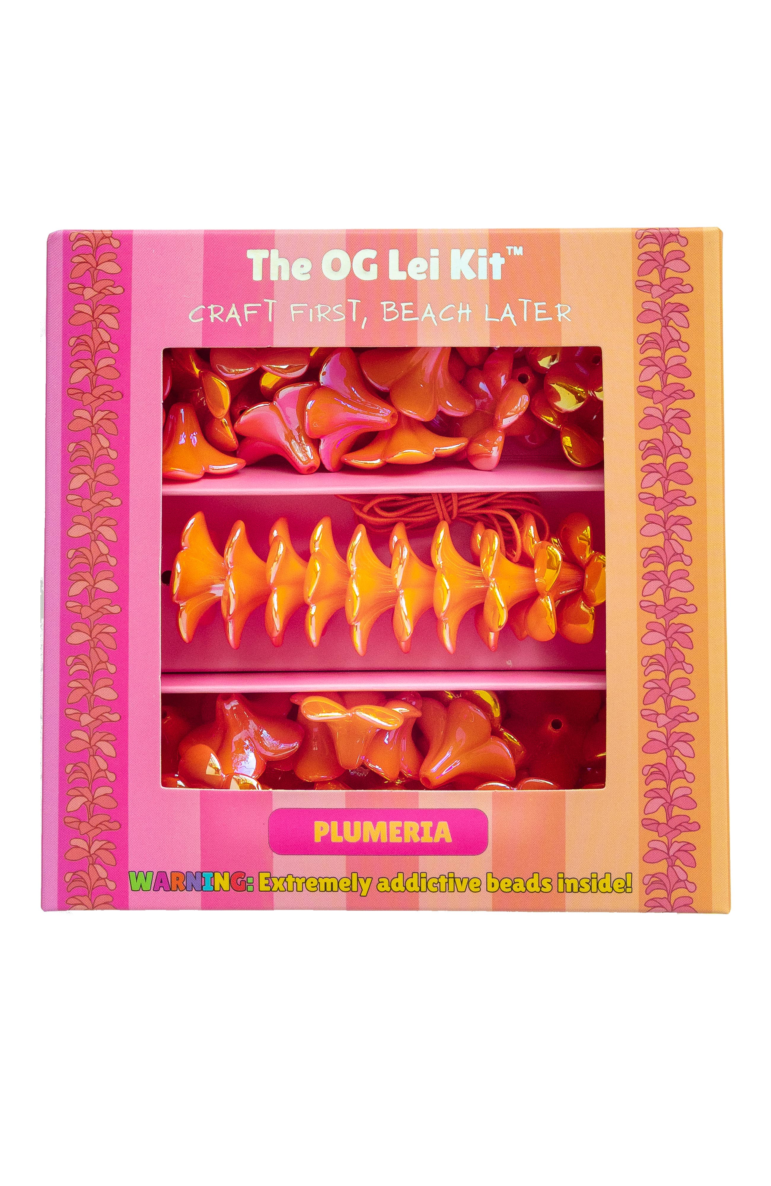 Kailua Beads Make Your Own Plumeria Lei: Orange
