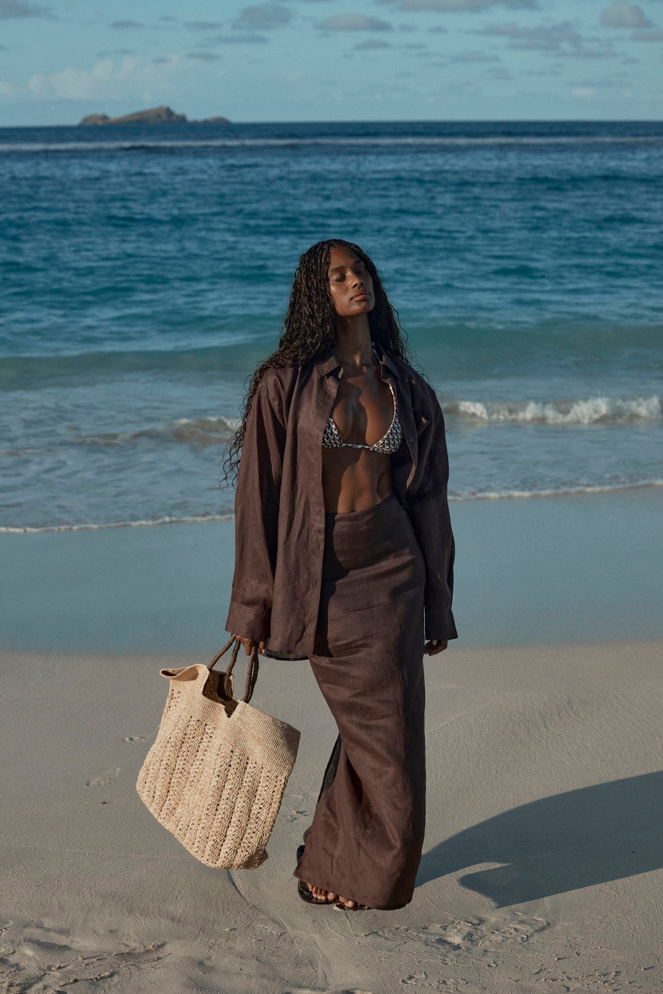 Fontelina Linen Skirt, image 3 of 7