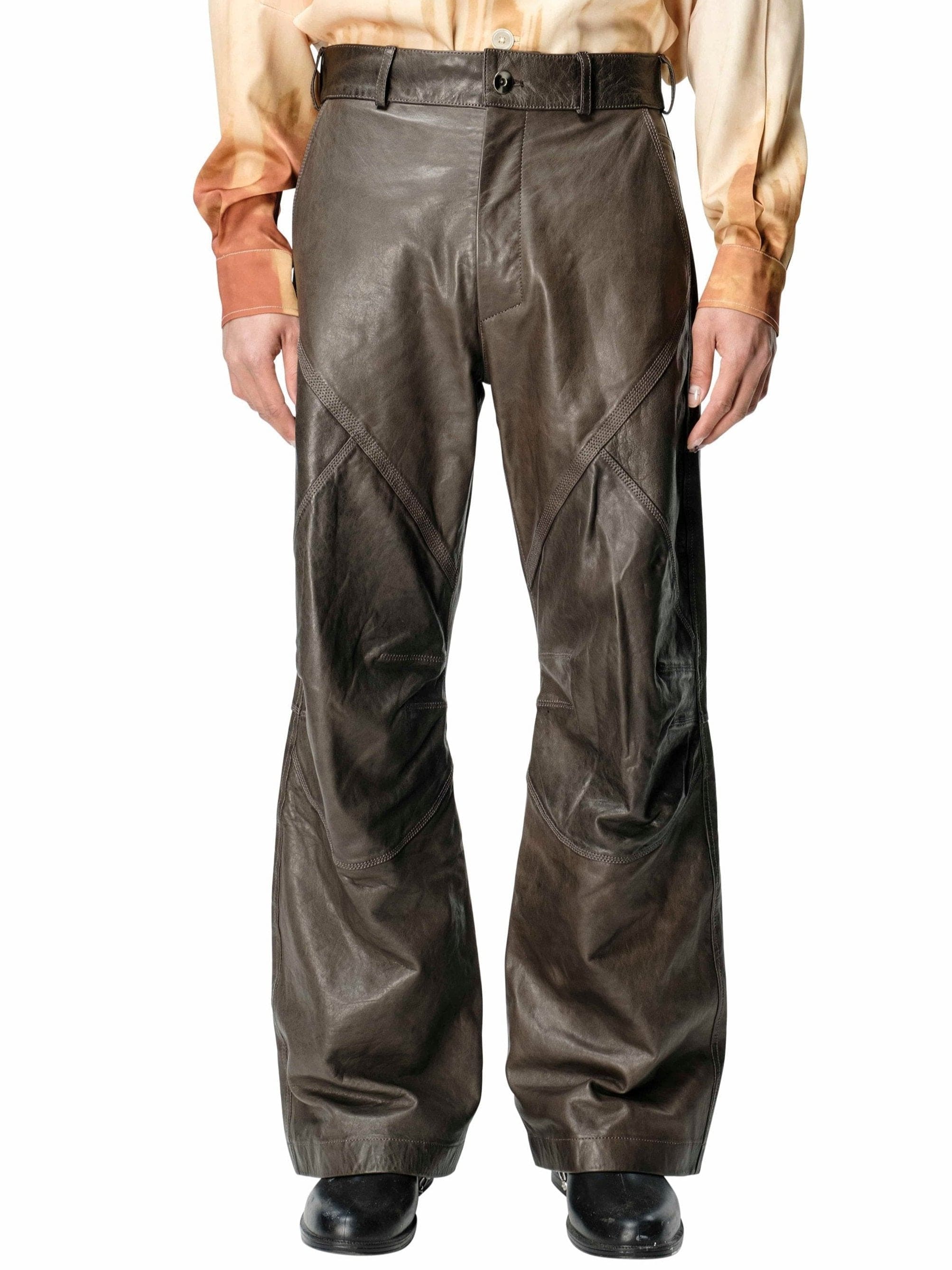 Leather Biker Pants