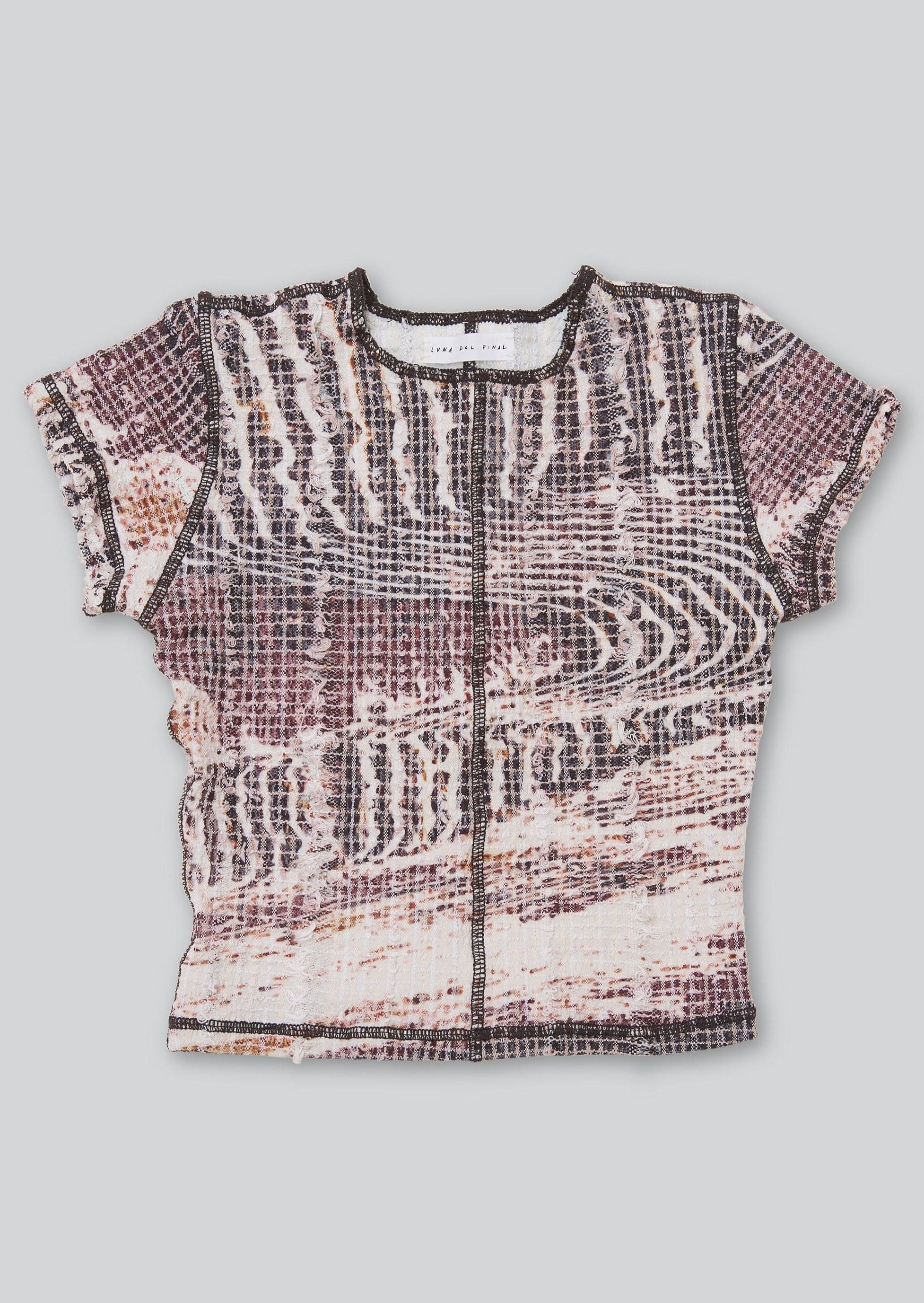 Topographic Stretch Weave Tee