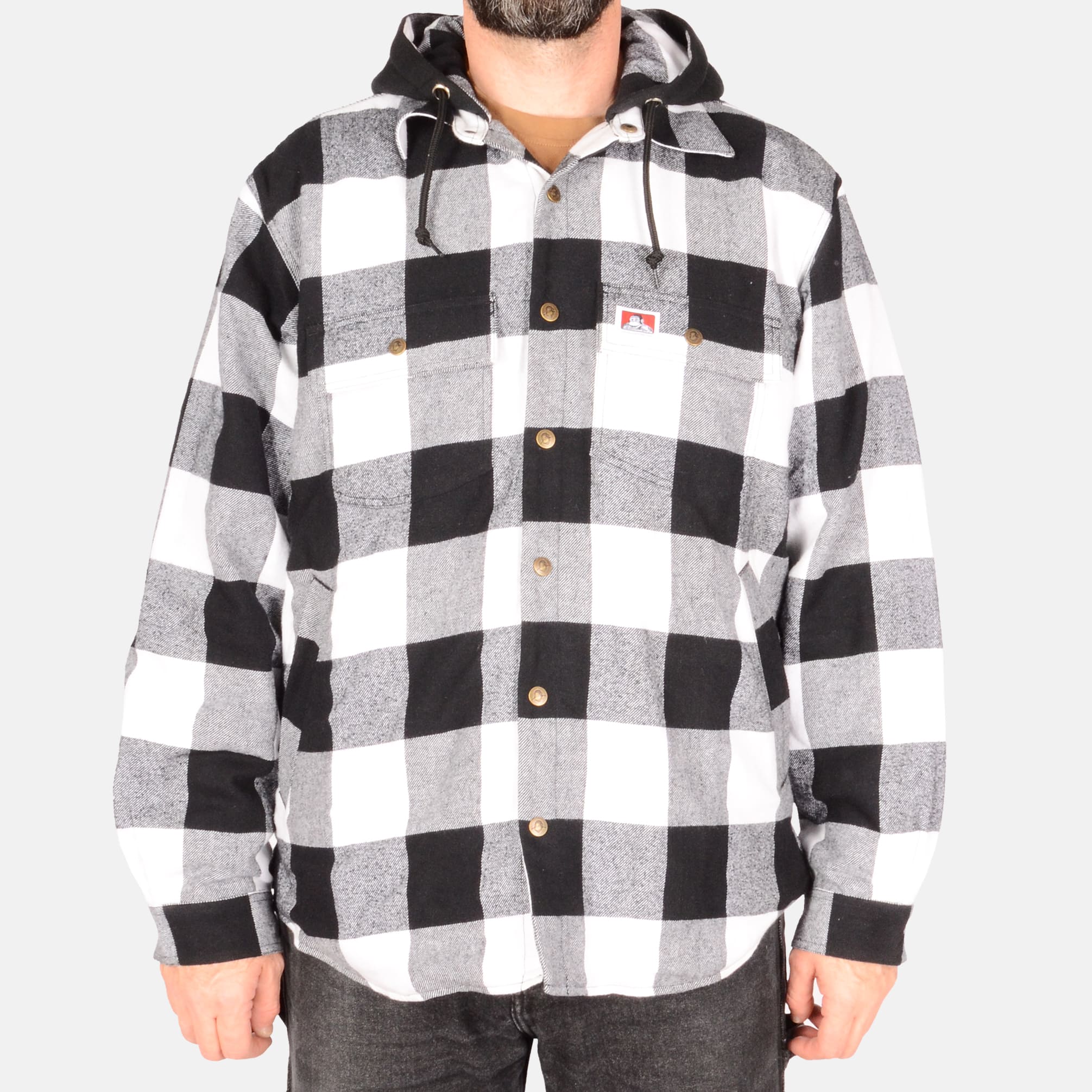 Flannel Jacket - Black/White