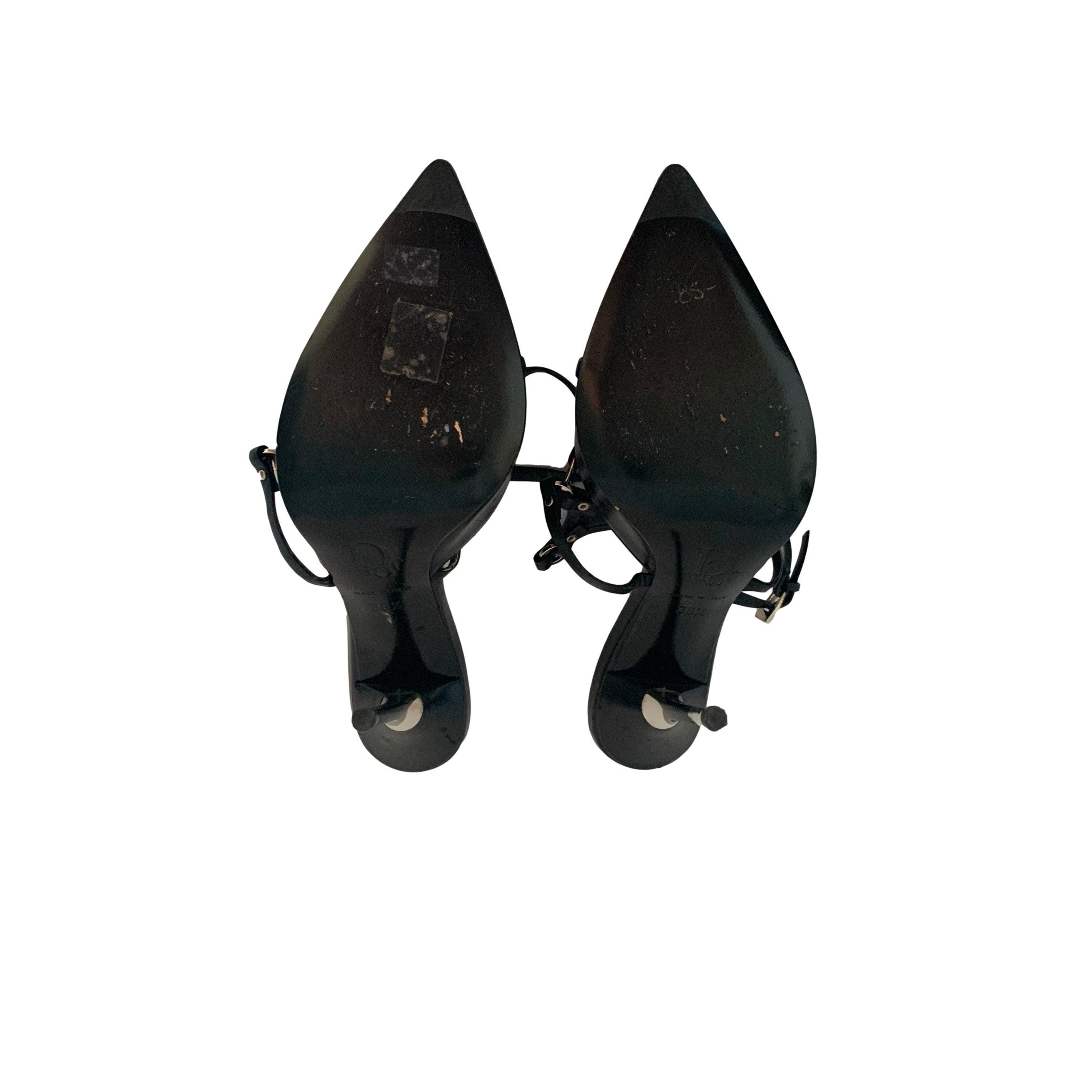 Black Bondage Heels, image 2 of 3