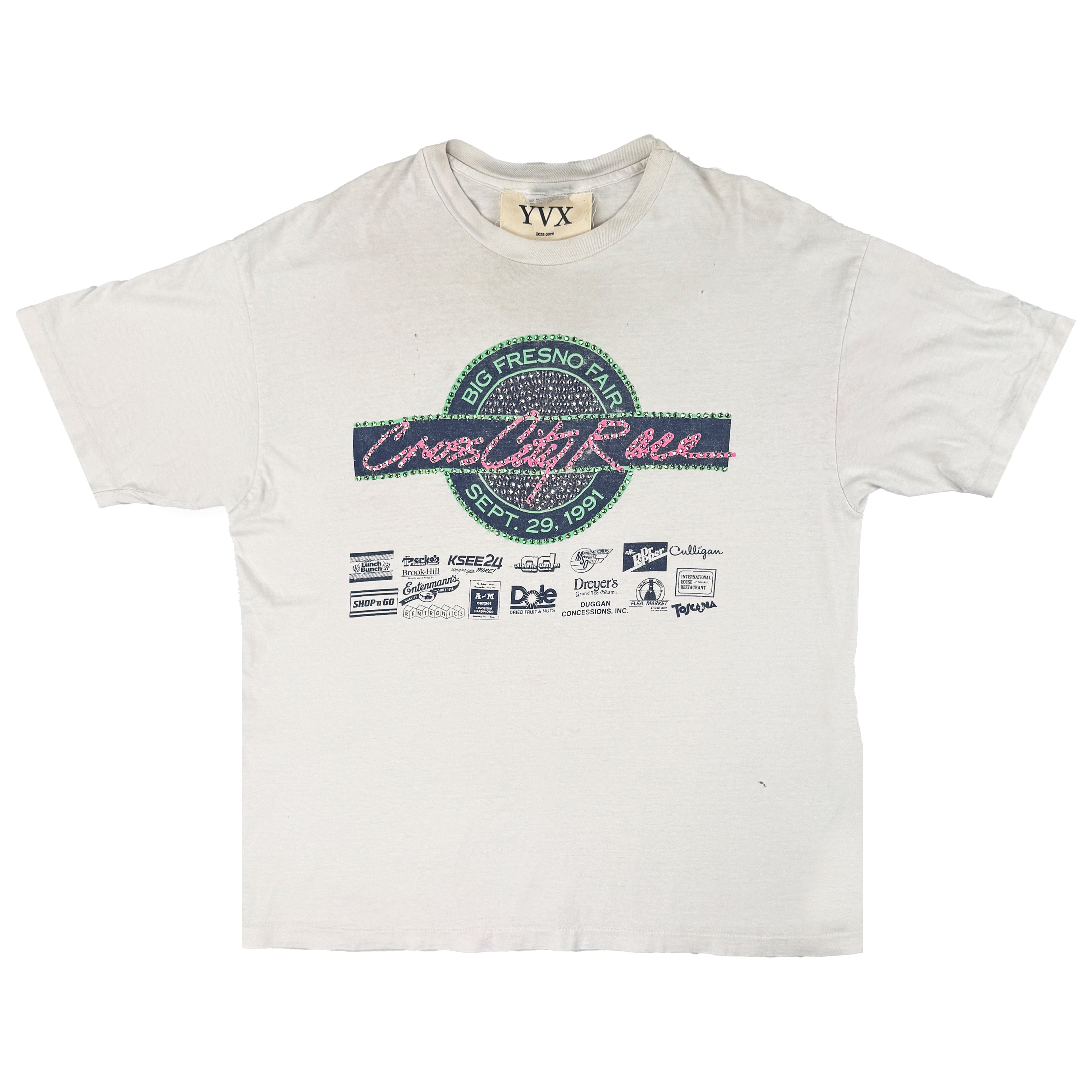 YVX Reworked Vintage Cross City Short Sleeve Tee Shirt White