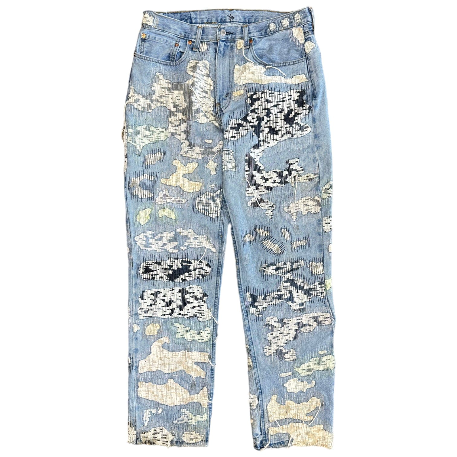 YVX Boro Stitch Jeans Light Indigo