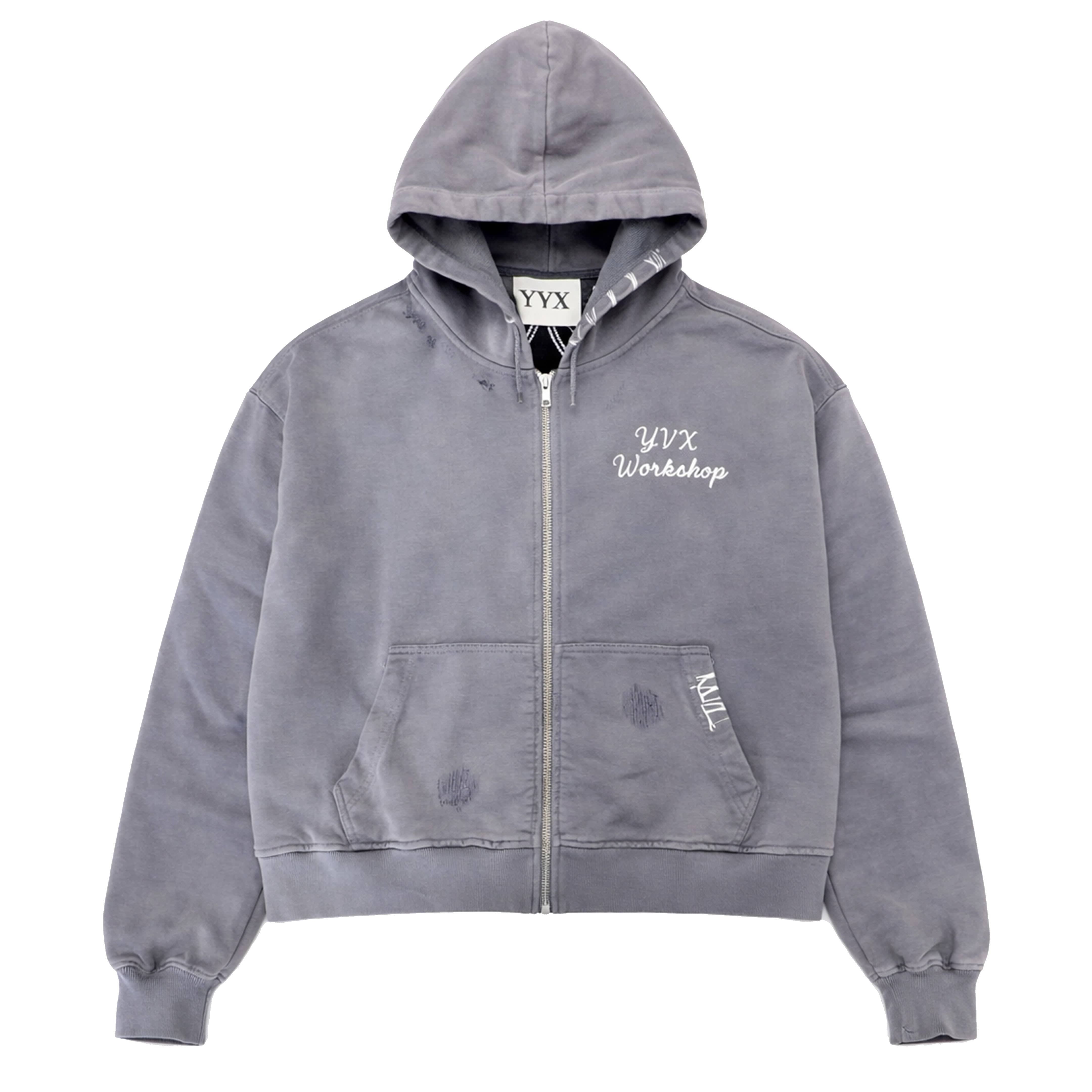YVX Workshop Monogram Hooded Sweatshirt Stormy Sea