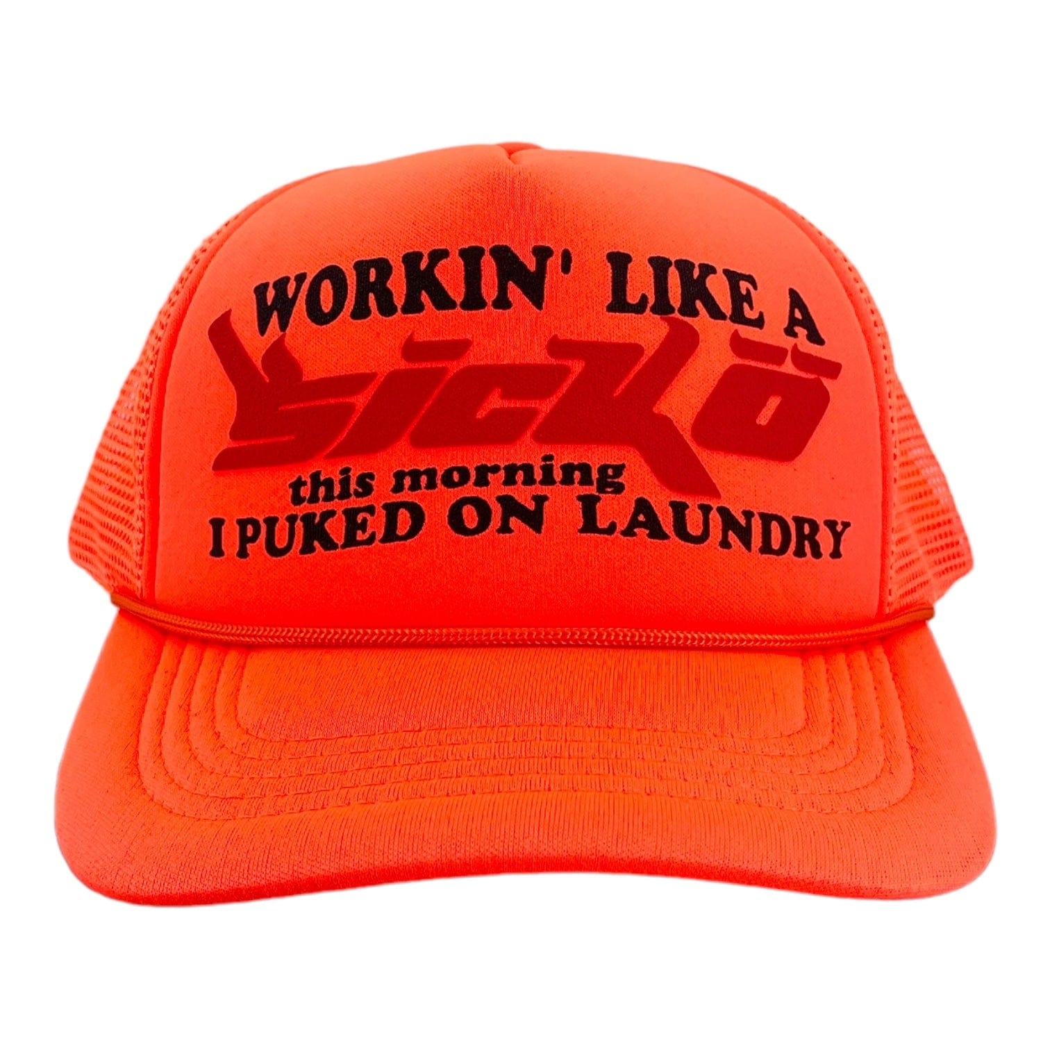 BornFromPain Sicko Laundry Trucker Orange/Orange