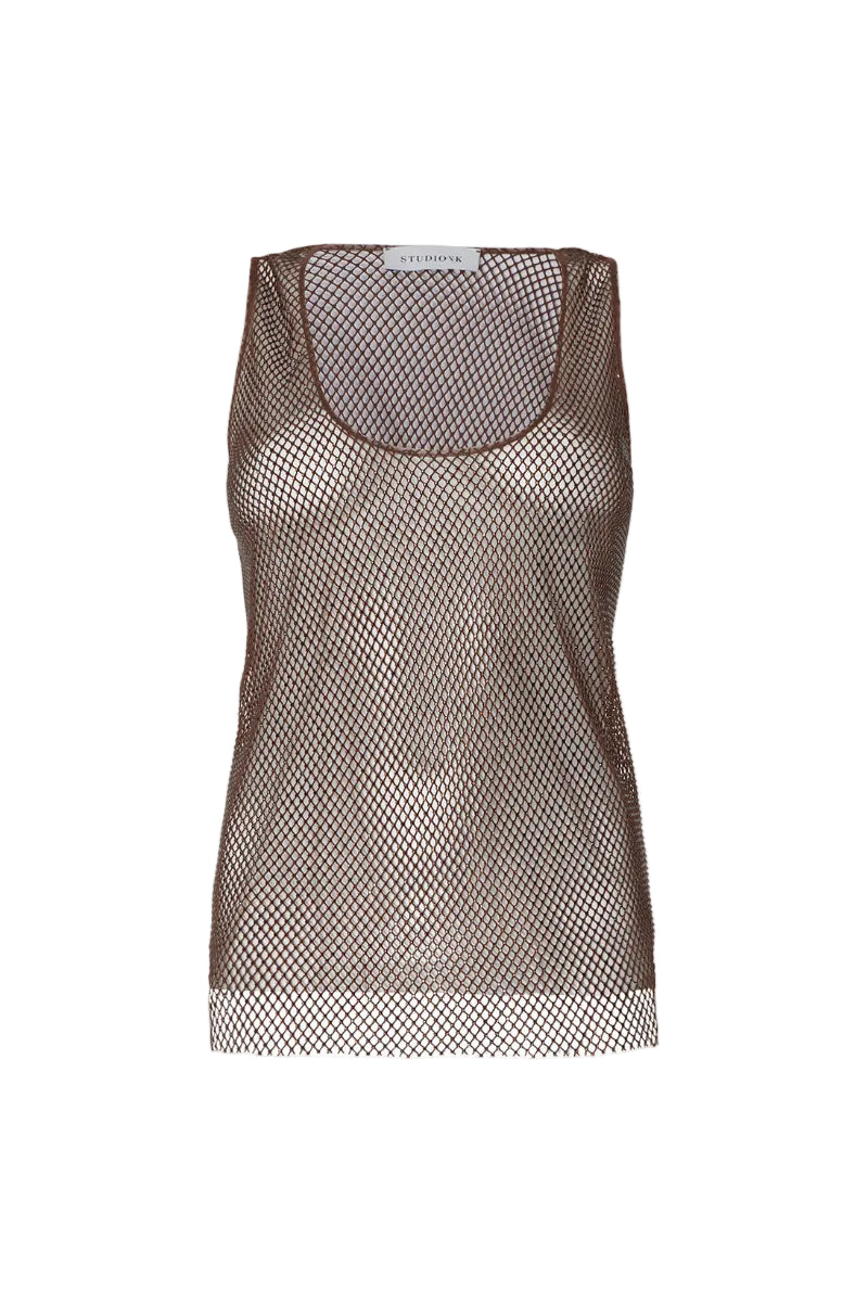 RITA TANK TOP IN BROWN