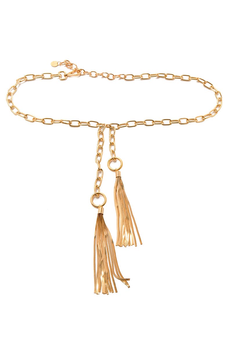 GINZA GOLD THIN CHAIN BELT
