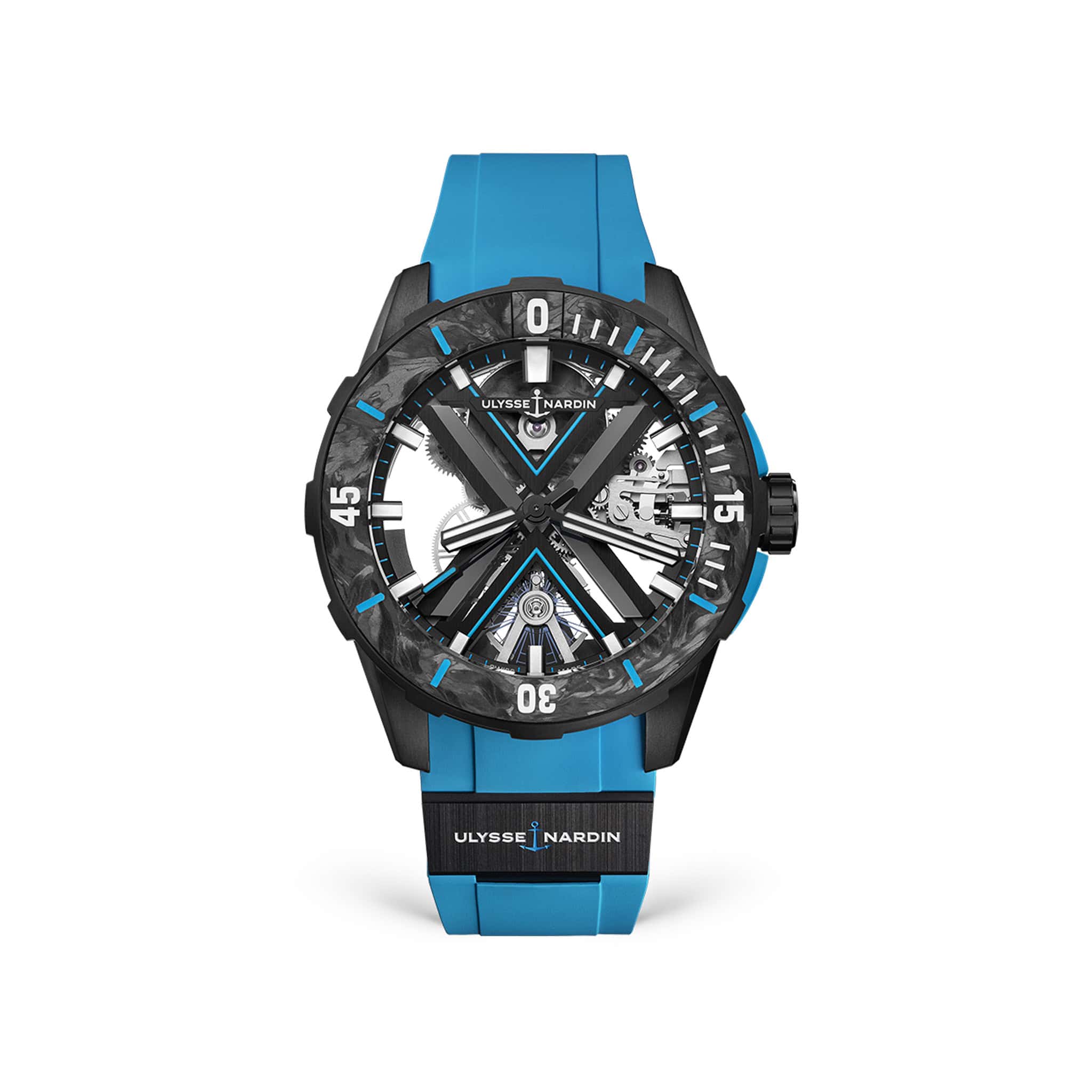 Diver X Skeleton Azure 44mm Titanium Watch