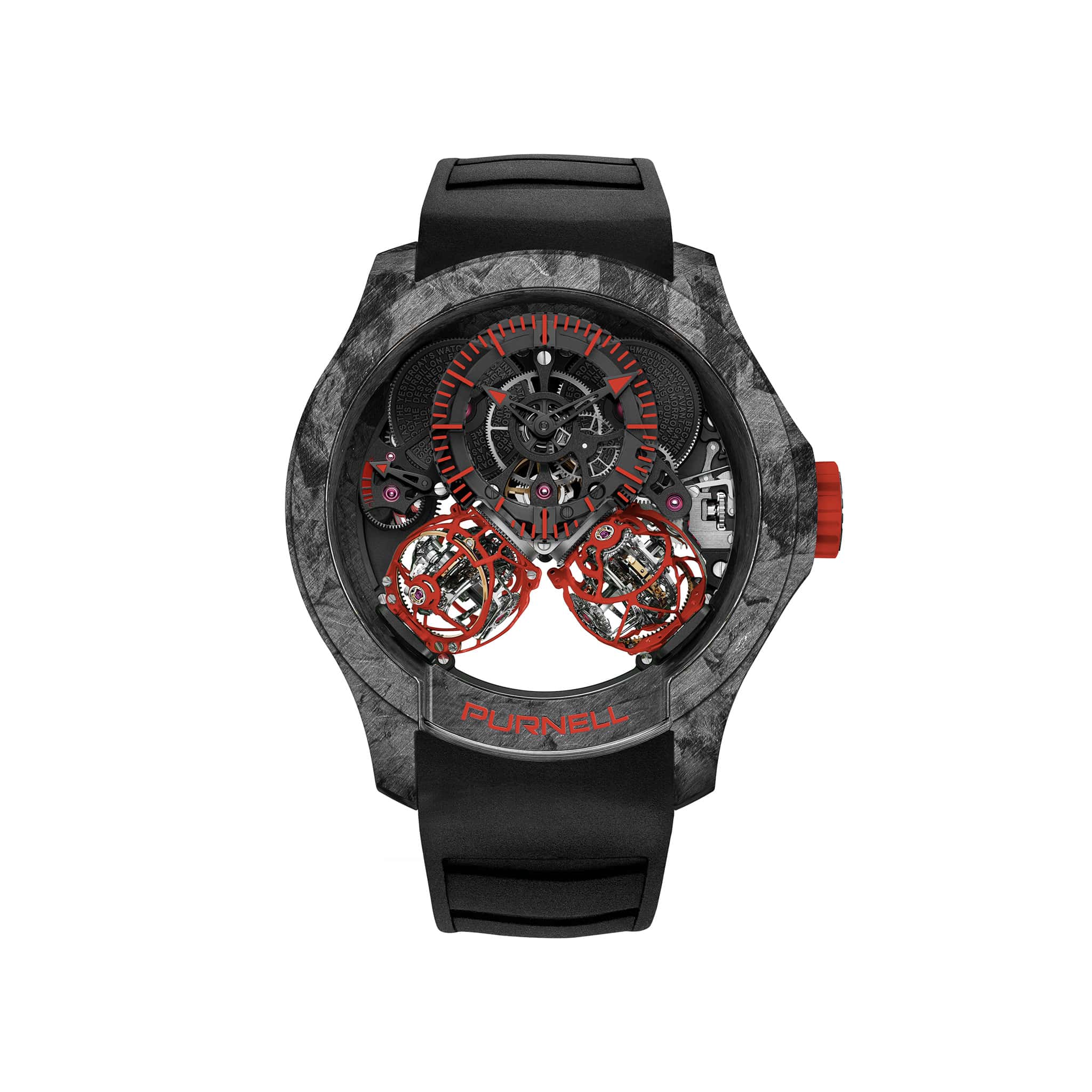 Escape II Forged Carbon Red Watch