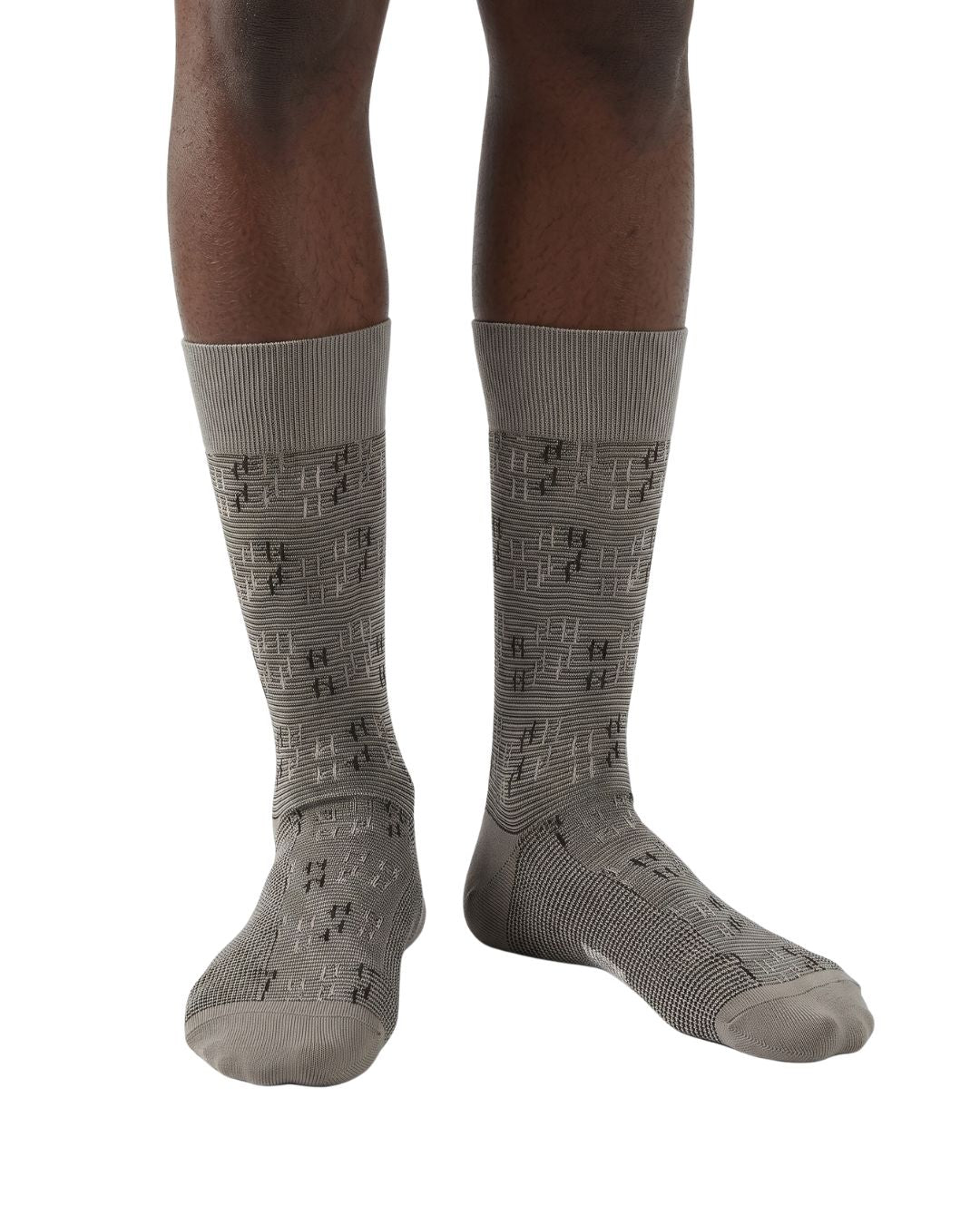 Missoni Taupe Mens Neat Design Crew Socks-M