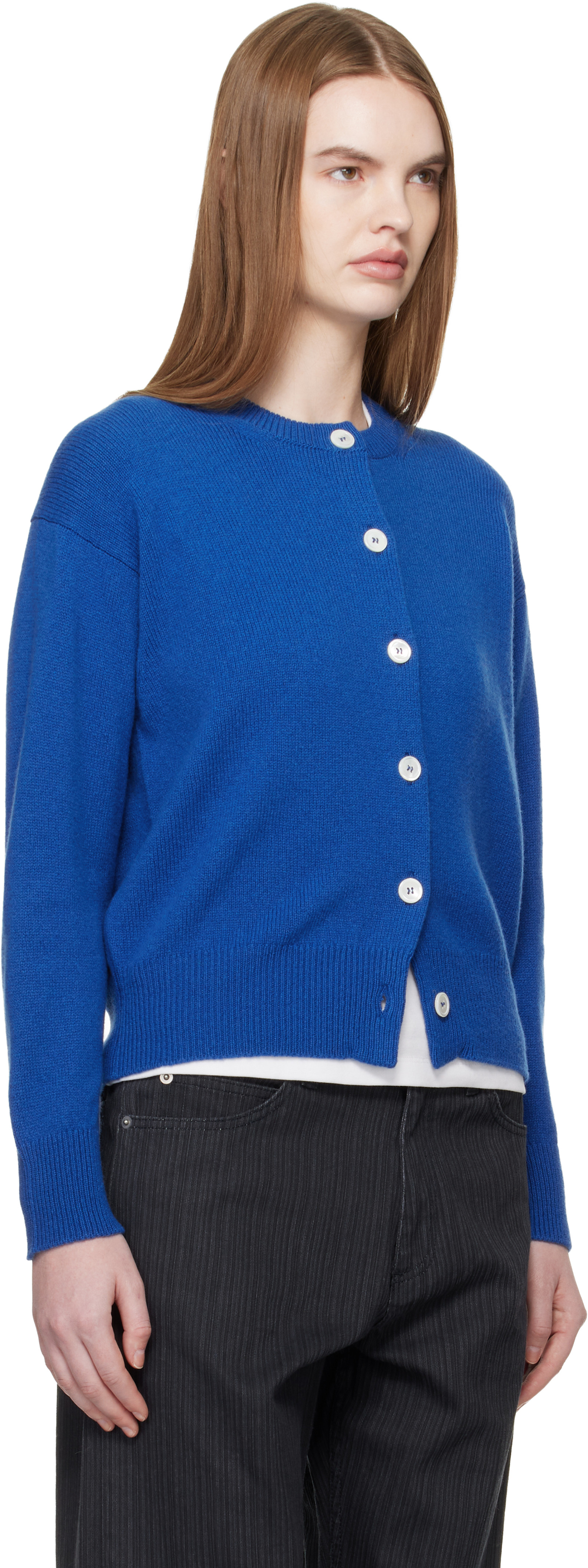 Blue Ada Crewneck Cardigan — Image 3