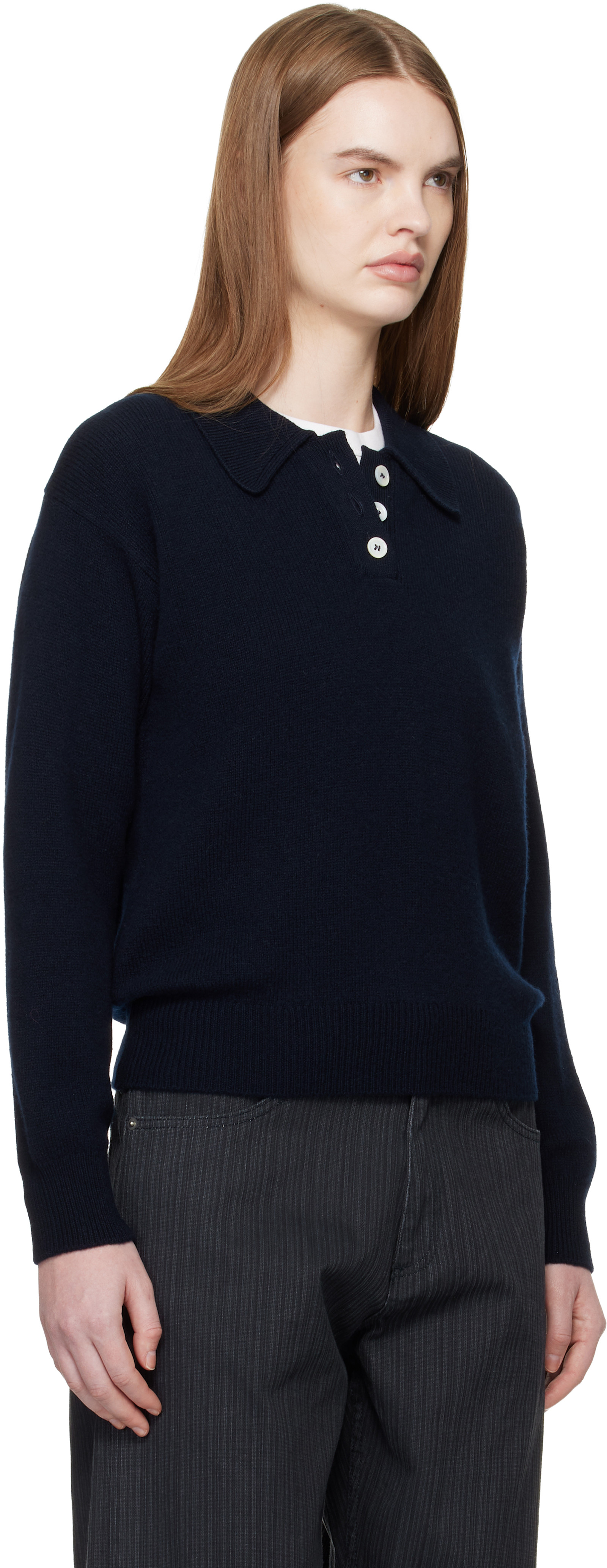 Navy Edith Polo — Image 3