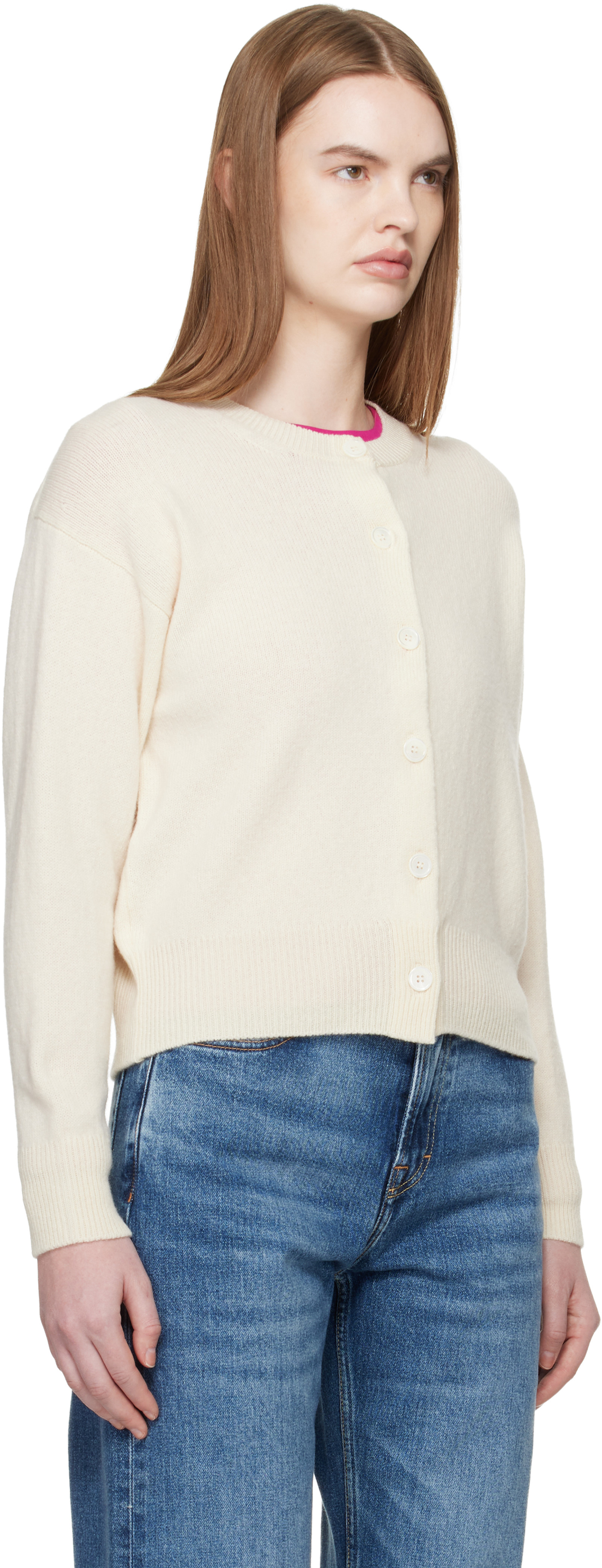 Off White Ada Crewneck Cardigan — Image 3