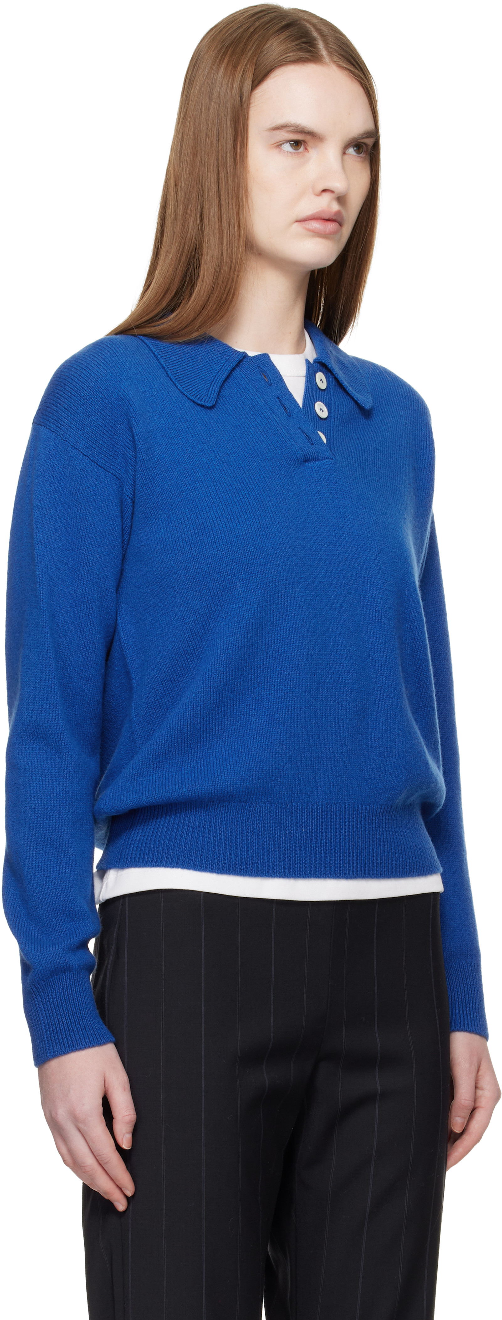 SSENSE Exclusive Blue Edith Polo — Image 3