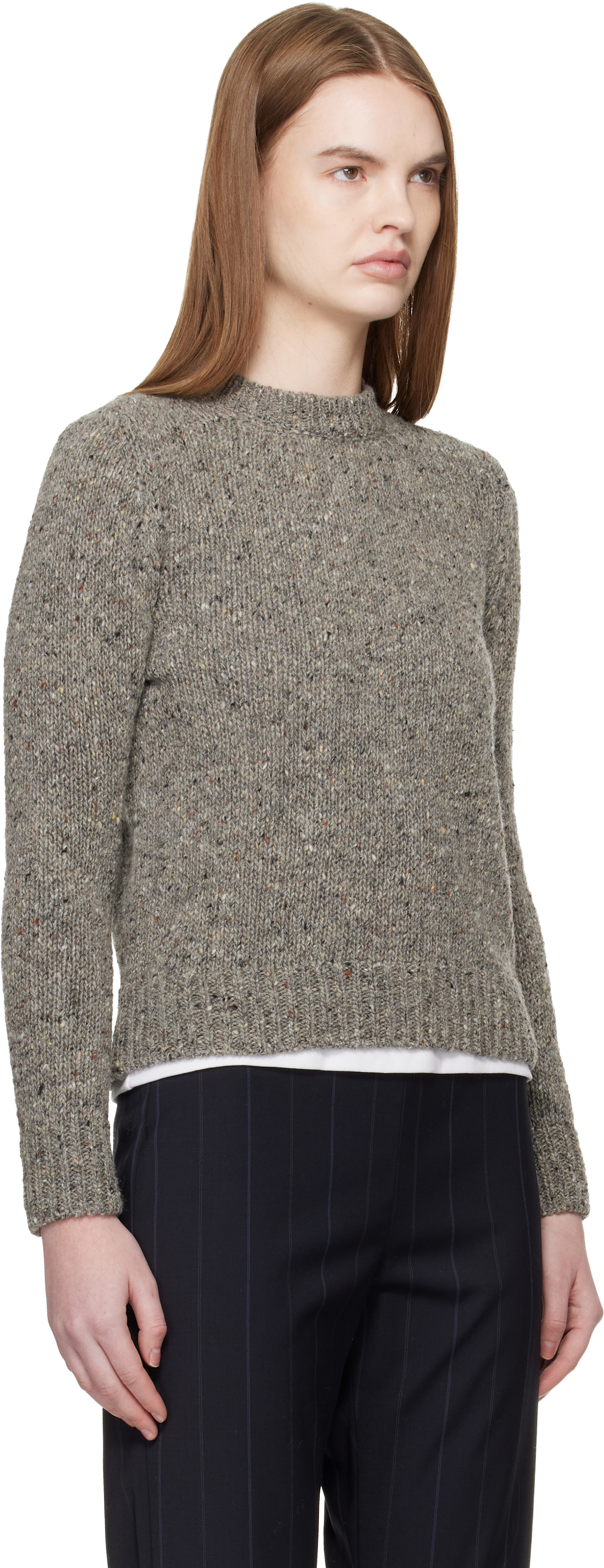 Gray Arden Donegal Sweater — Image 4