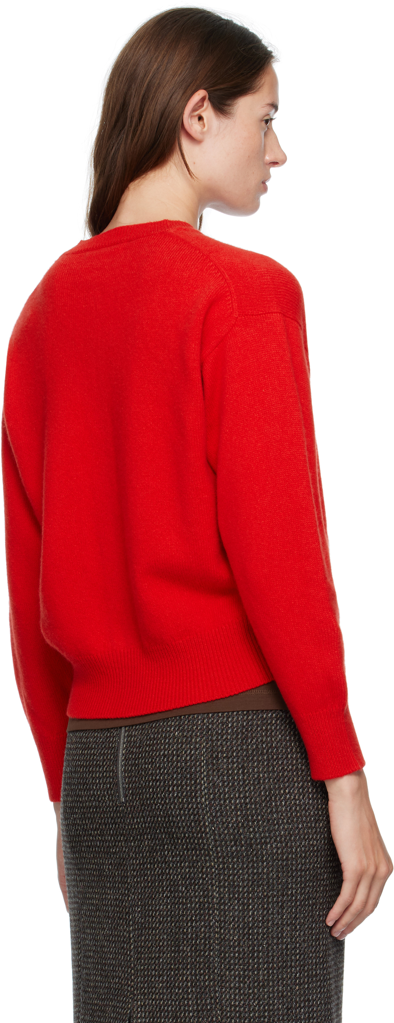 Red Ada Crewneck Cardigan — Image 4