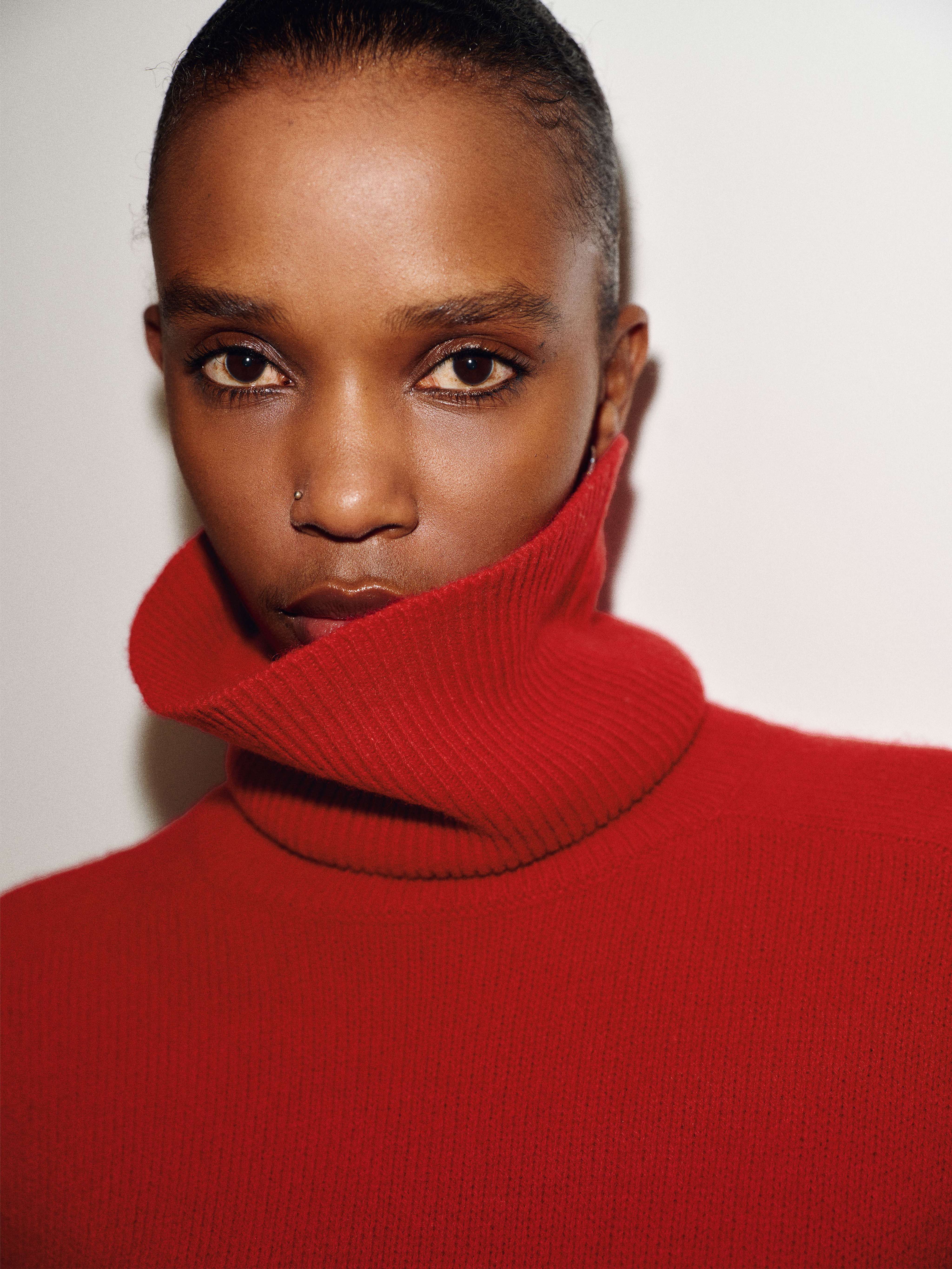 Dove Cashmere Oversized Turtleneck, image 3 of 6