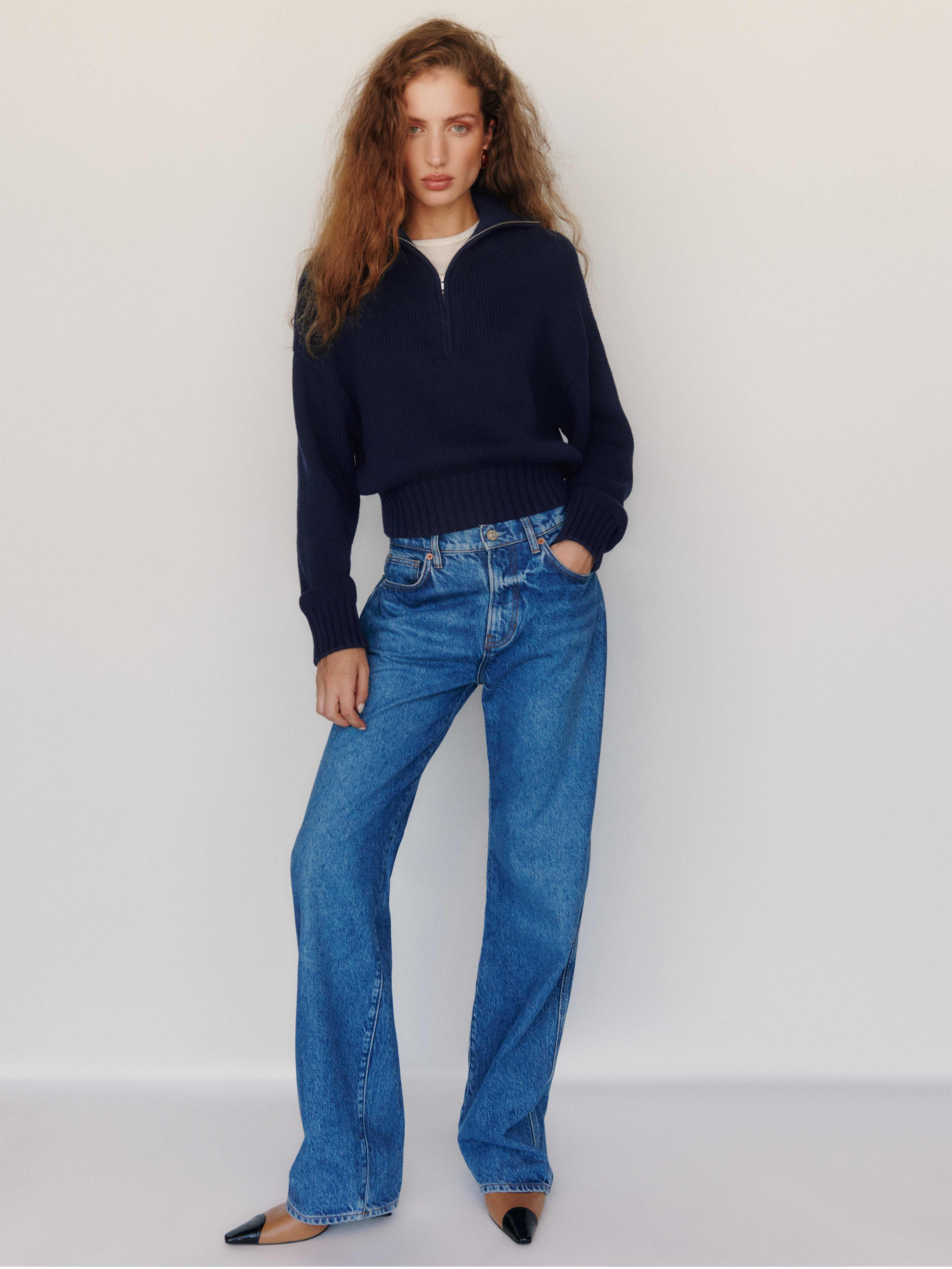 Barney Cotton Quarter-Zip Sweater, image 6 of 6