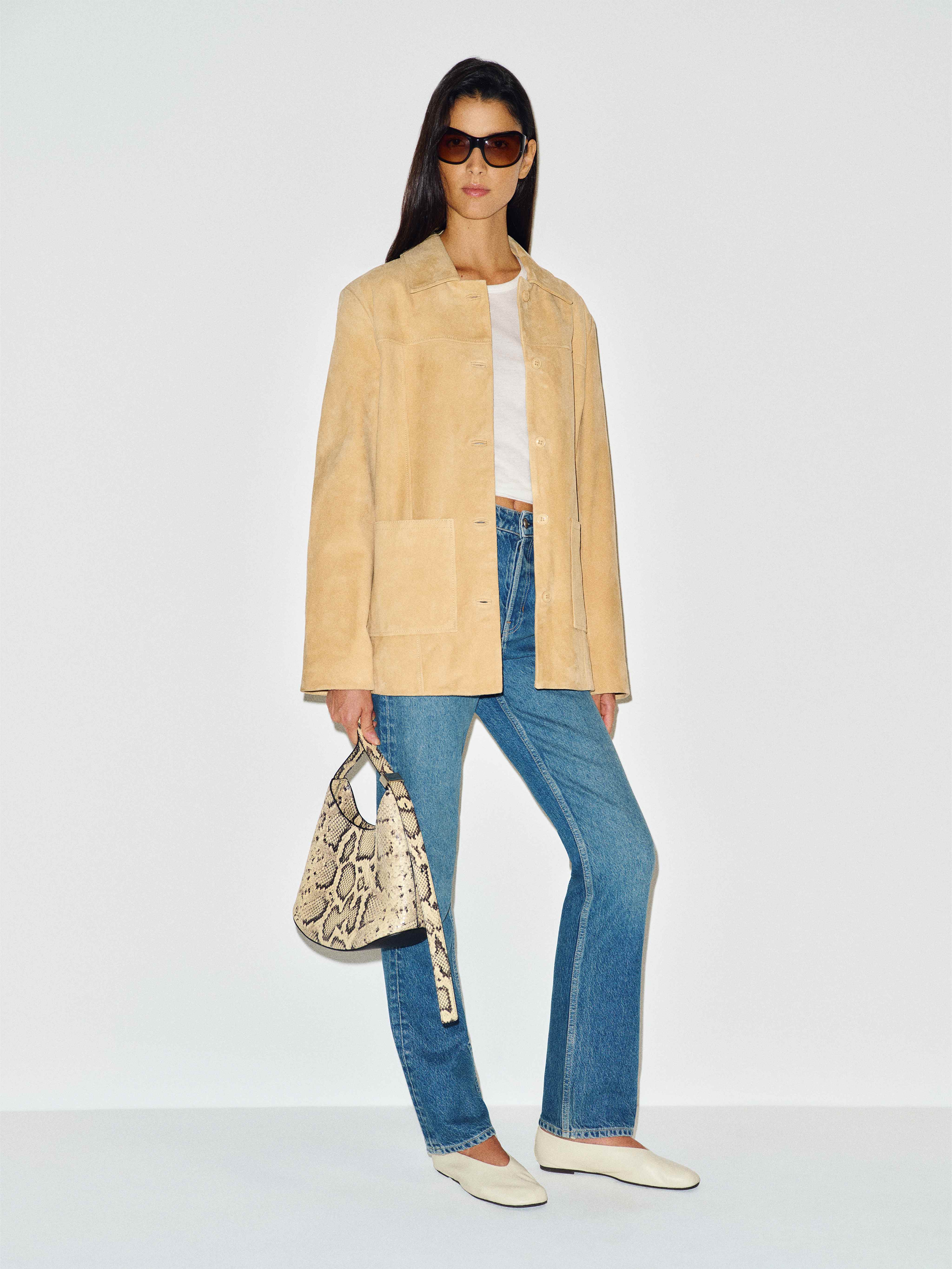 Veda Lincoln Suede Shirt Jacket