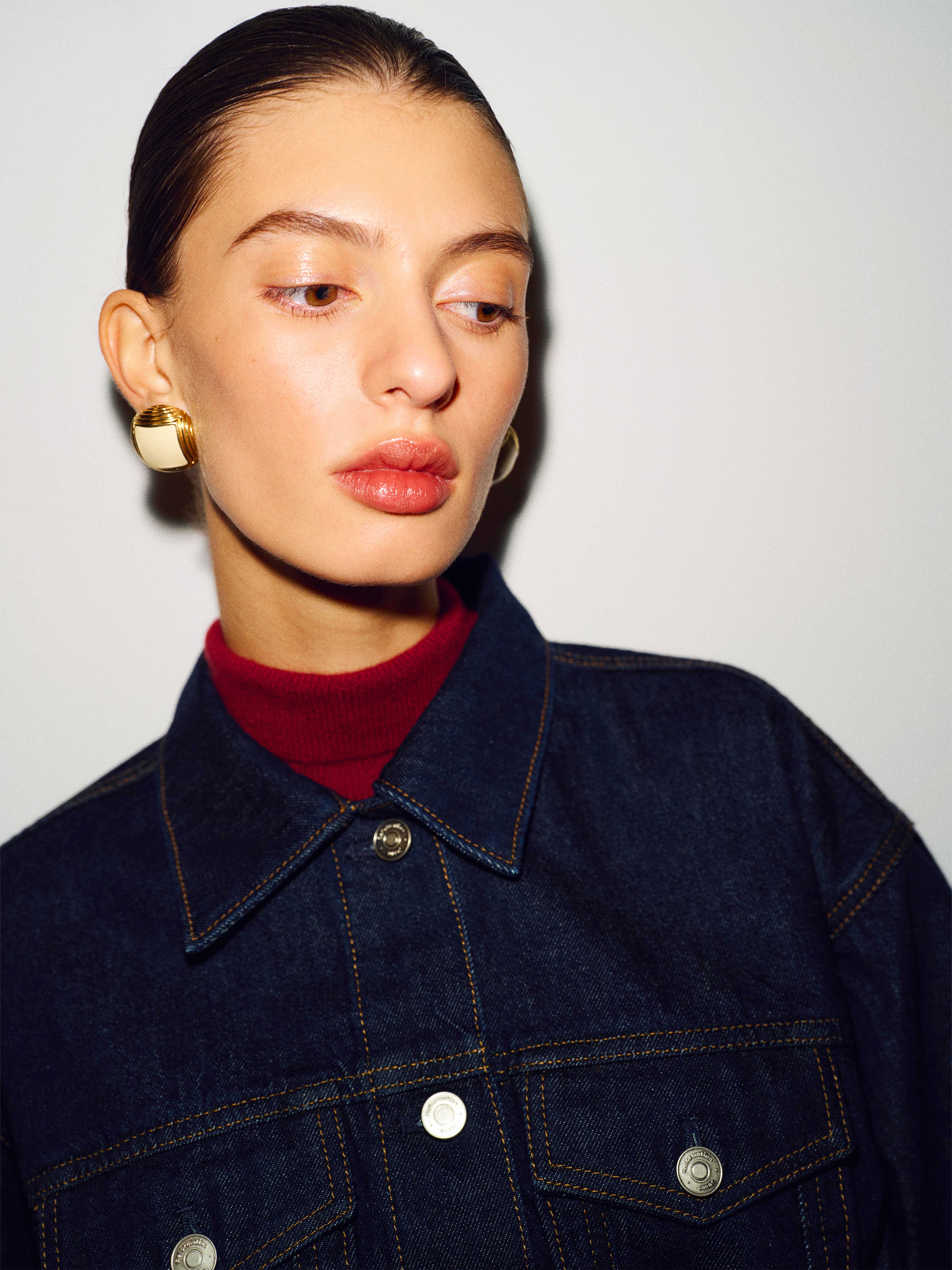 Taylor Belted Denim Jacket, image 3 of 6