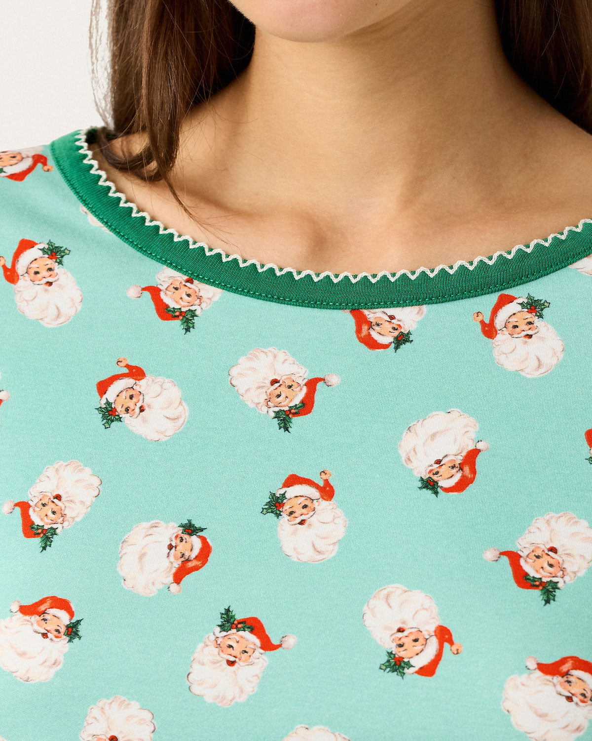 Ellie Shortie PJ Set in Santa Baby, image 4 of 9